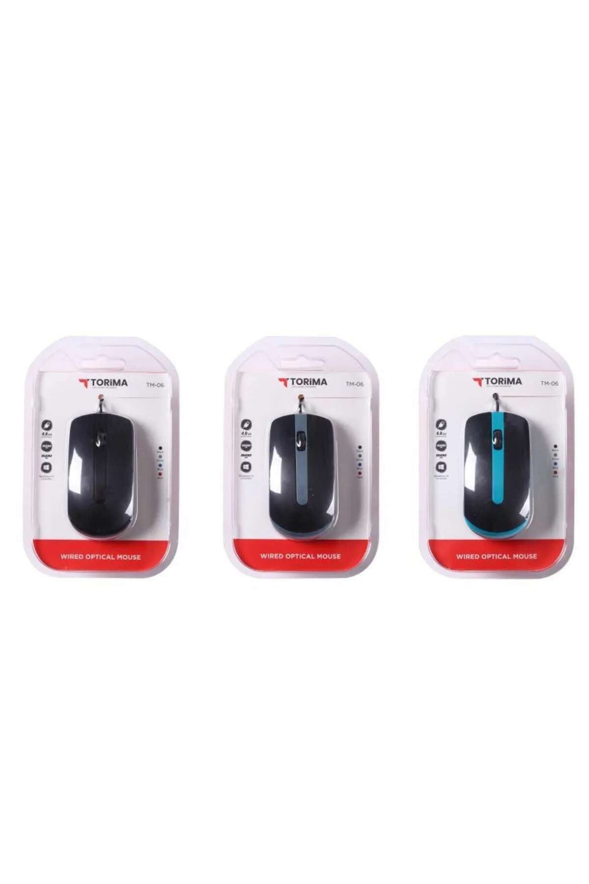 Torima TM-06 Kablolu Gri Optik Mouse