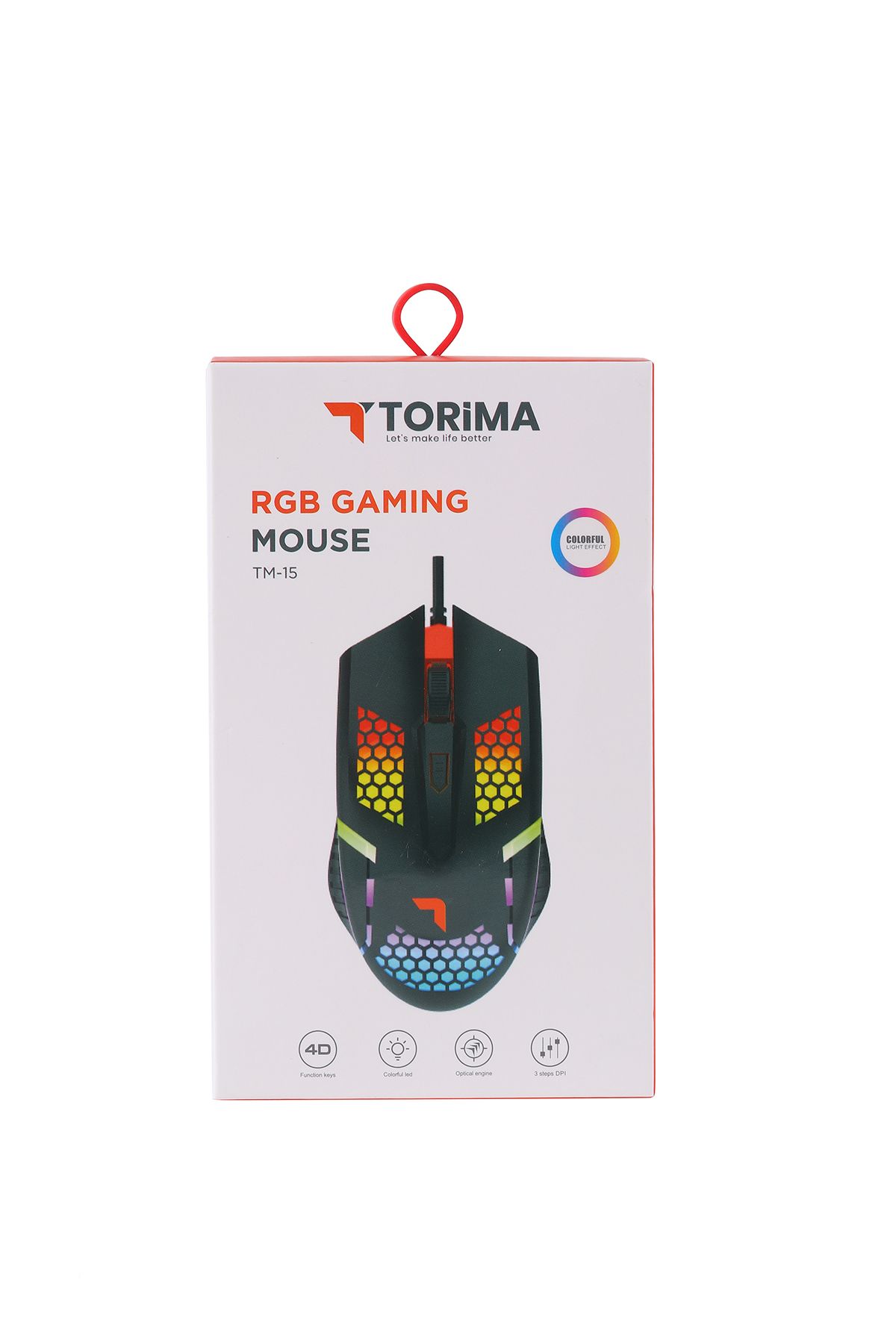 Torima TM-15 USB RGB Aydınlatmalı Gaming Oyuncu Mouse Siyah Modern Tasarım 826334