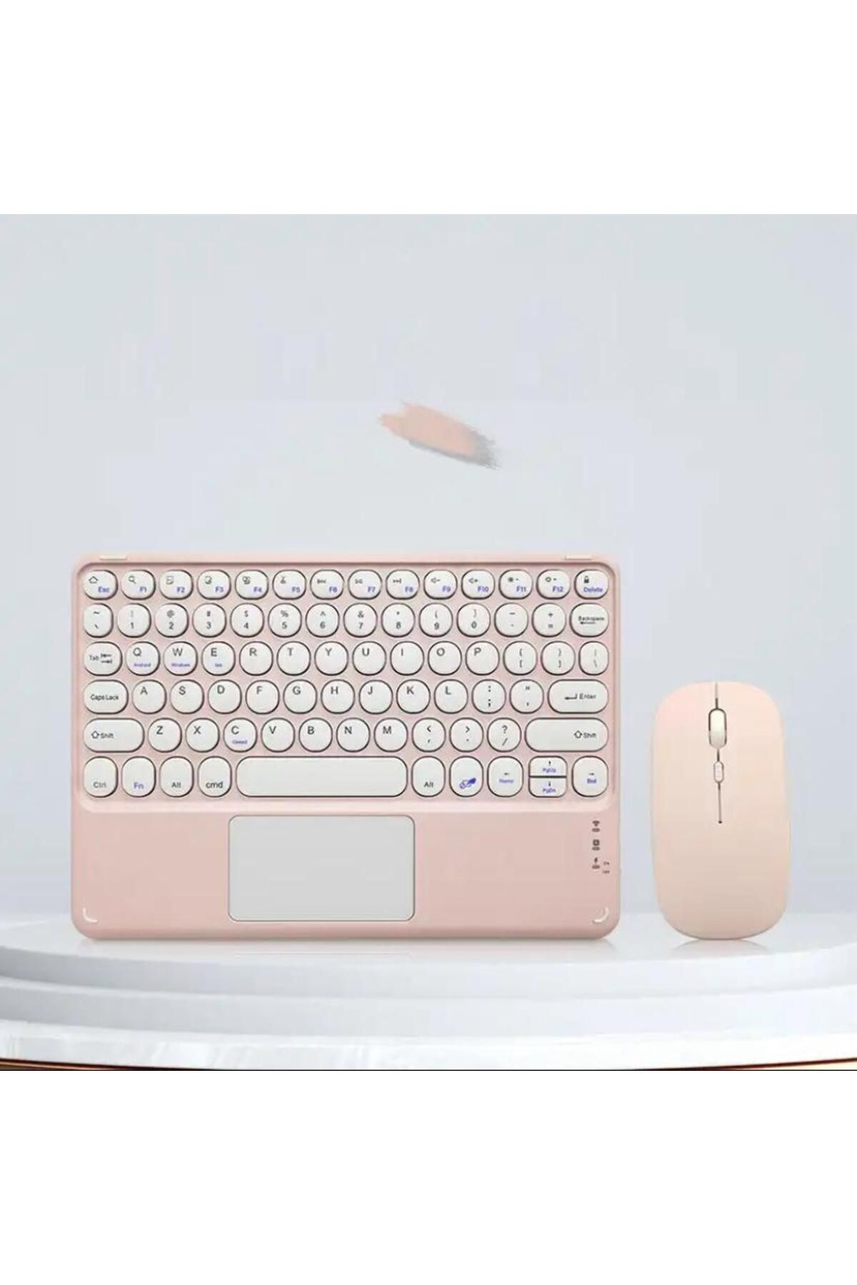 Alfa MEC Tüm Cihazlara Uyumlu Akıllı Taşınabilir Bluetooth Klavye Mouse Touchpad Slim Klavye Set