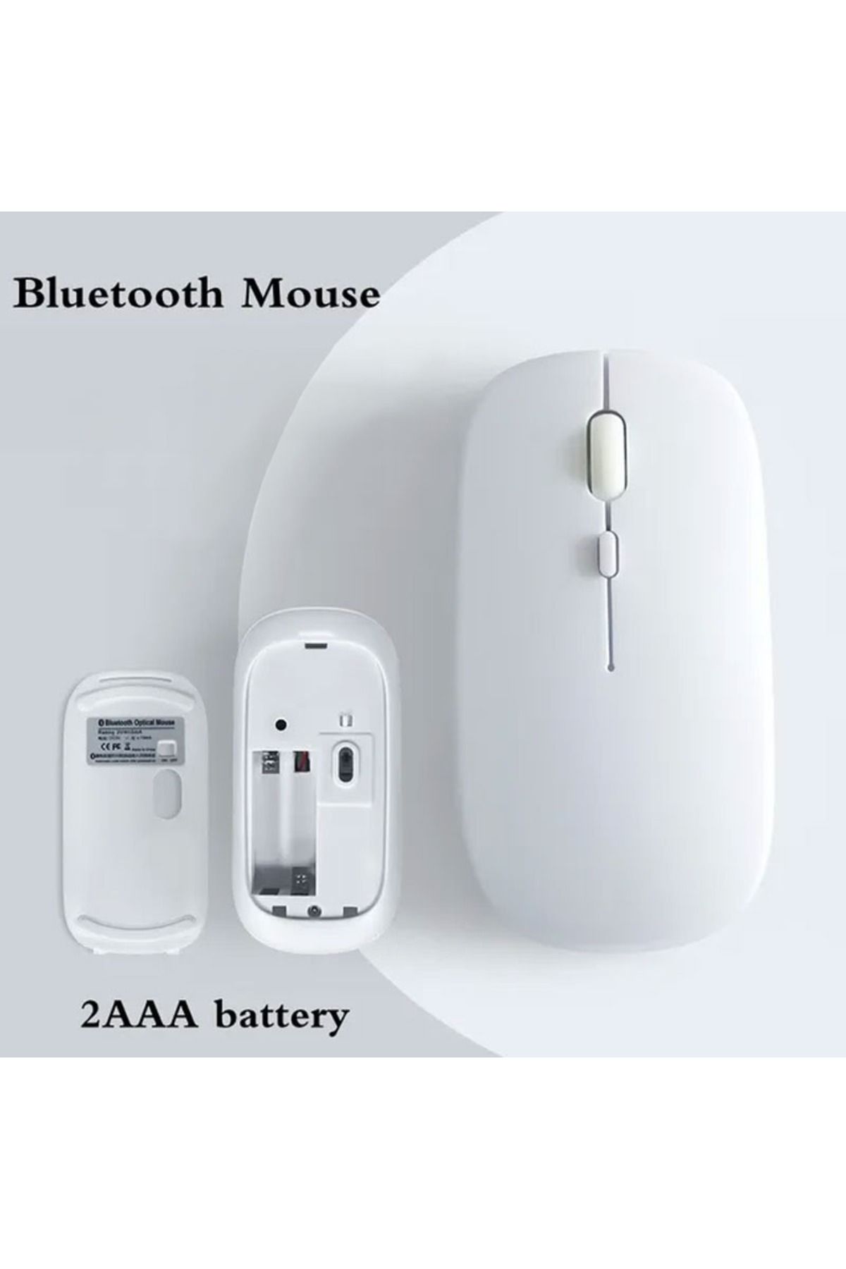 Alfa MEC Tüm Cihazlara Uyumlu Mouse Bluetooth Pilli Fare 2.4g Macbook Ipad Bilgisayar Telefon