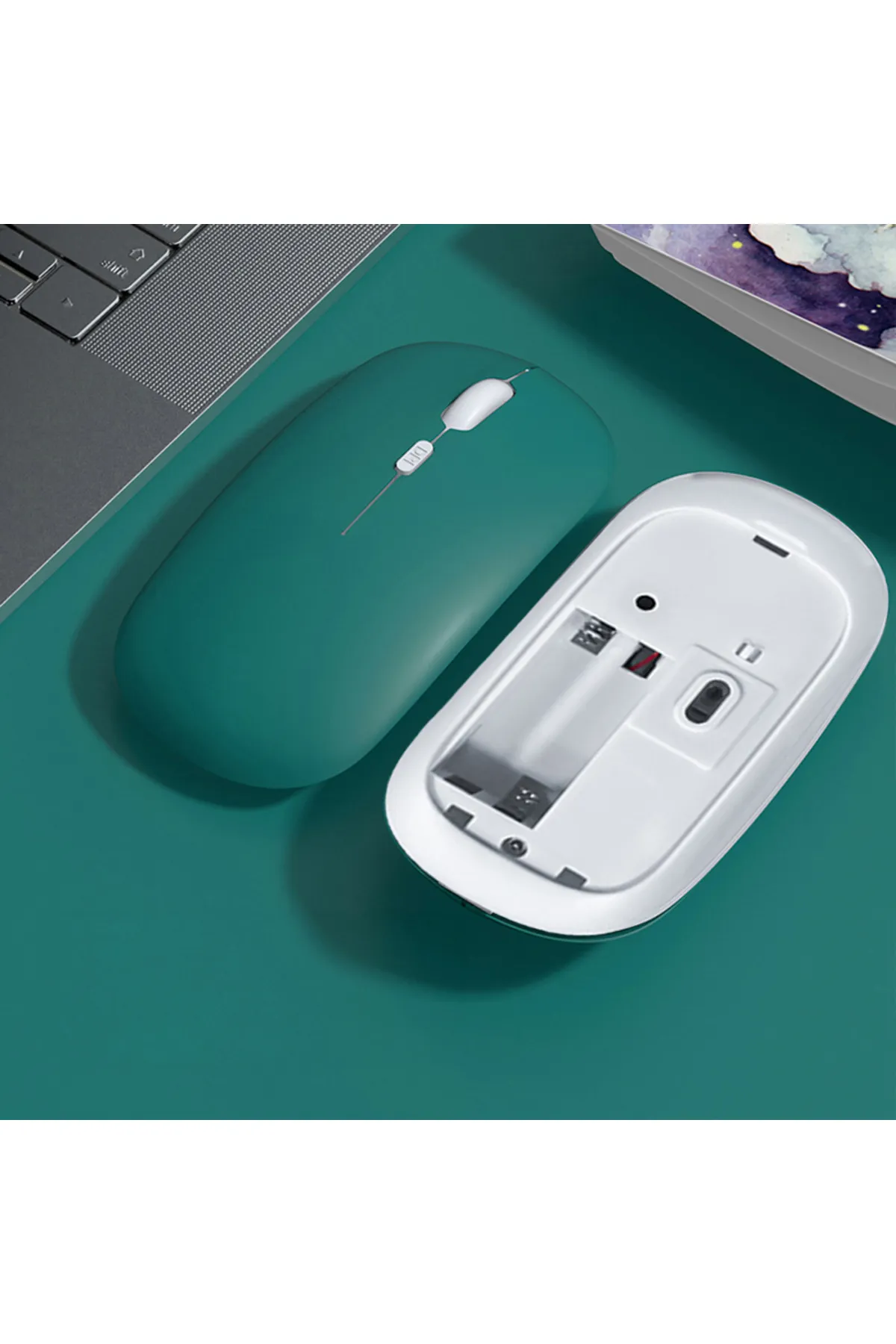 Sneezy Tüm İpad Modelleri İle Uyumlu Pilli Sessiz Mouse Bluetooth Kablosuz Mouse Fare