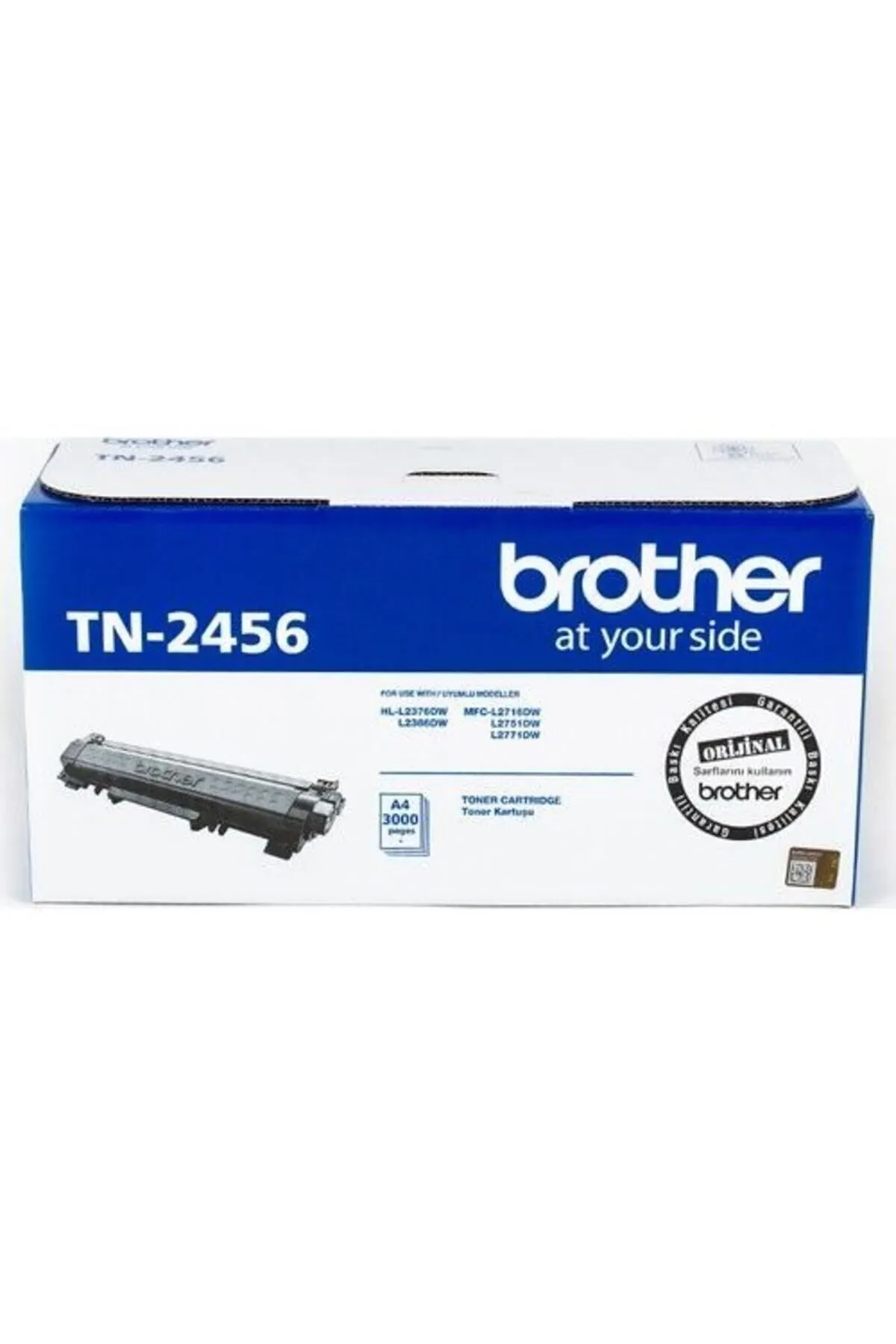 Brother Tn-2456 Orijinal Siyah Toner (3000 Sayfa)