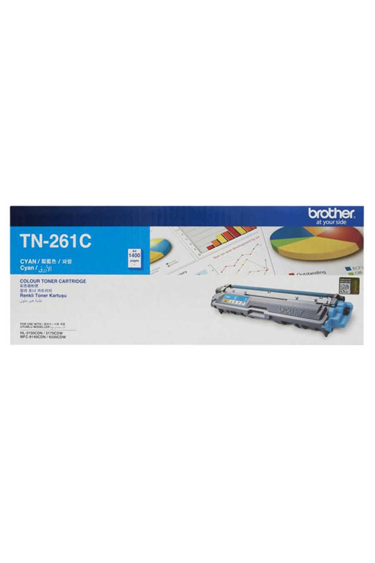 Brother Tn-261c 1.400 Sayfa Cyan Mavi Toner Hl-3150-3170 Mfc-9140-9330