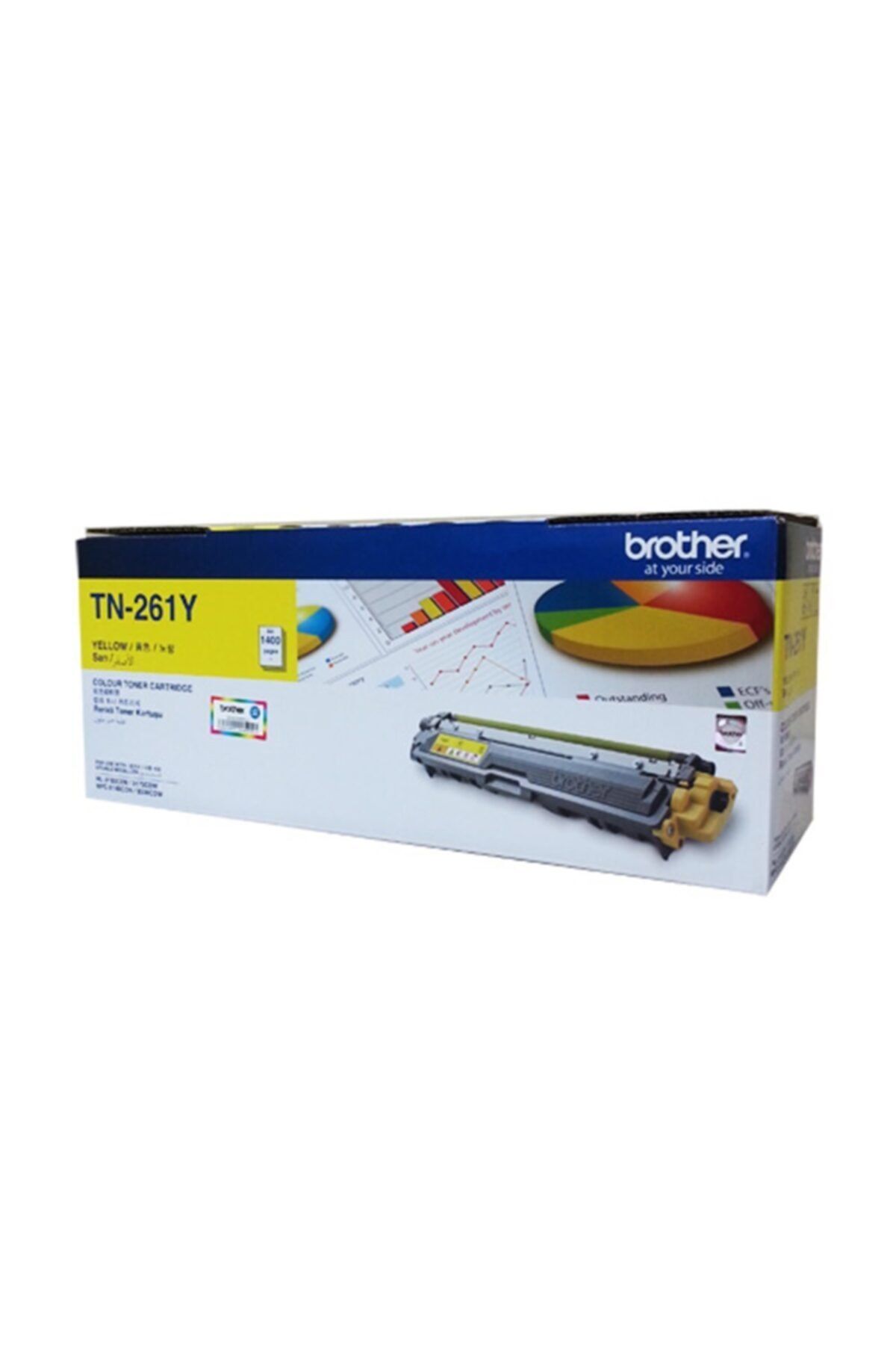 Brother Tn-261y 1.400 Sayfa Kapasiteli Yellow Sarı Toner Hl-3150-3170 Mfc-9140-9330