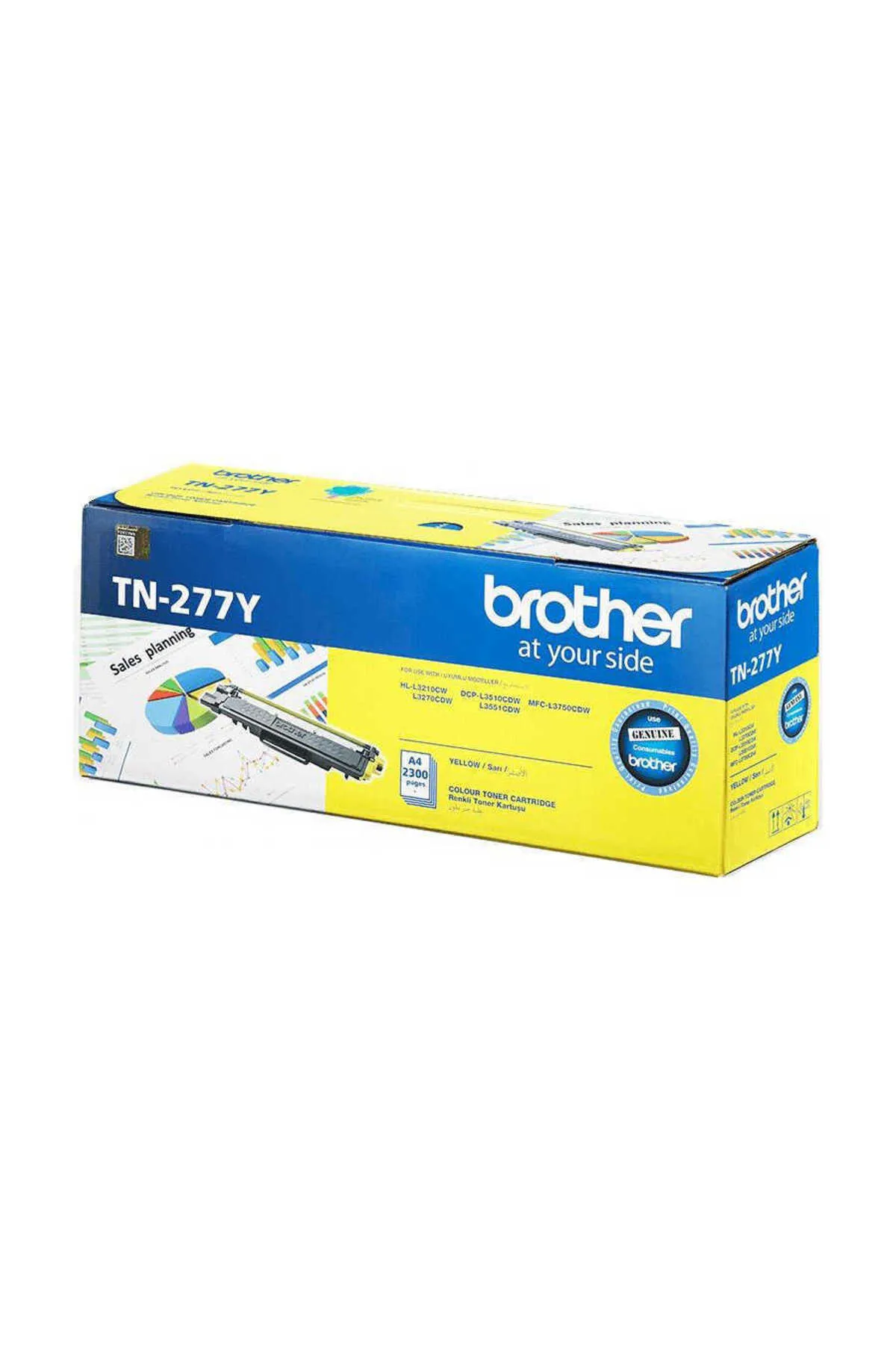 Brother Tn-277y Sarı 2300 Sayfa Lazer Toner