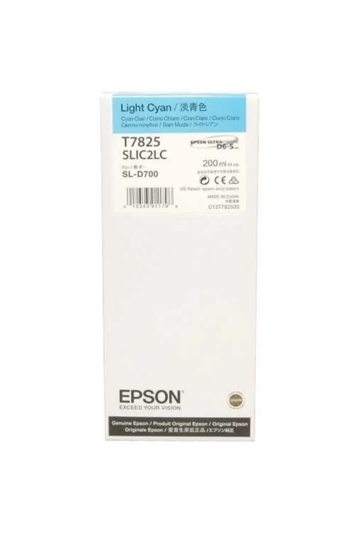 TONERSEPETİ Tonersepeti Epson Uyumlu Surelab T7825 Açık Mavi  Kartuş