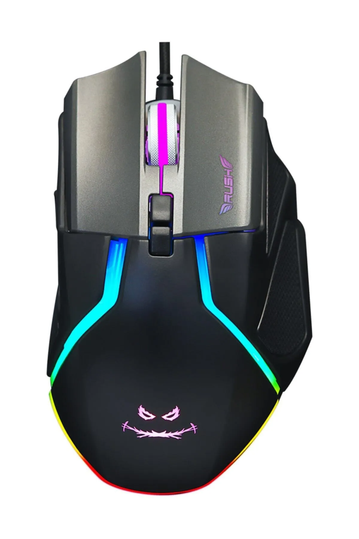 Rush Topaz Rm84 10.000 Dpı Rgb 6d Modüler Makro Pro Oyuncu Gaming Mouse