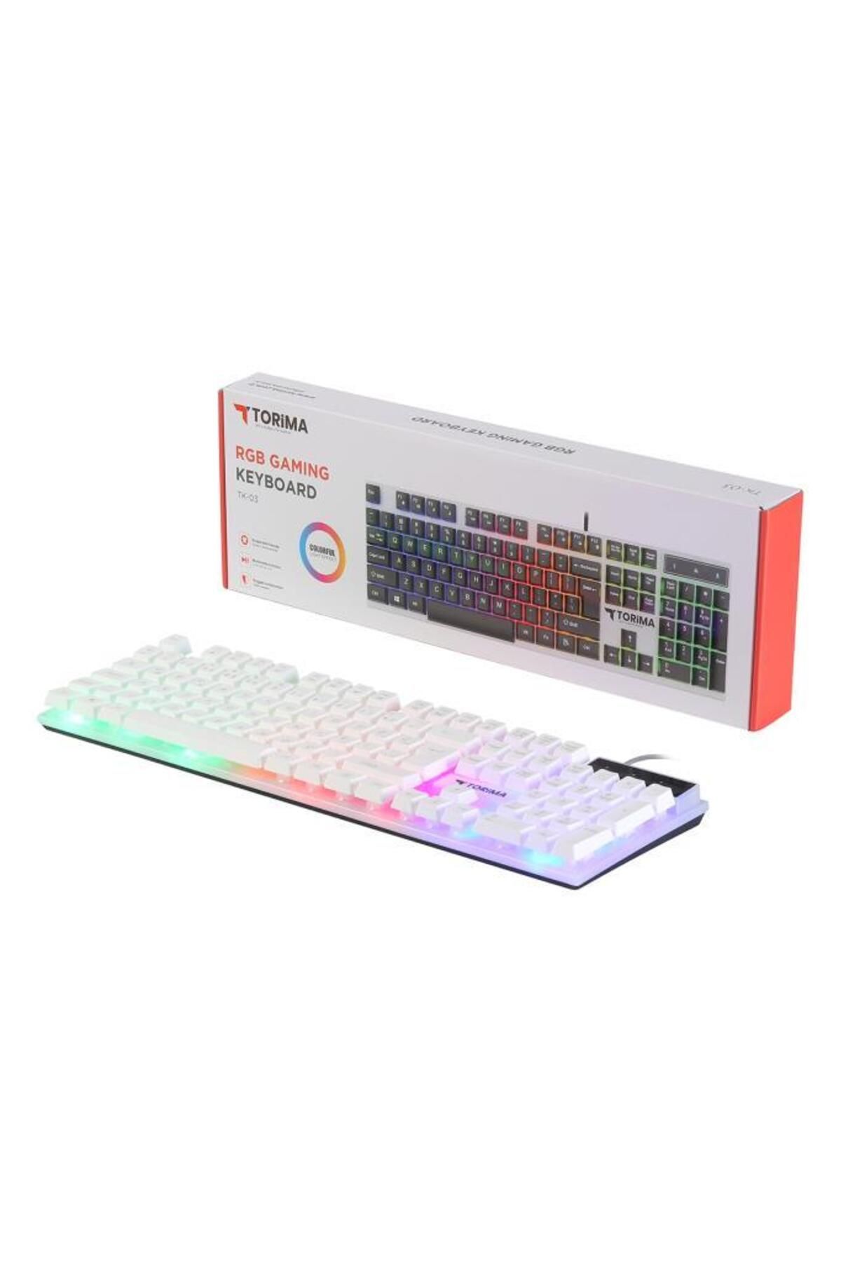 Torima TORİMA TK-03 Kablolu Gaming Klavye Beyaz