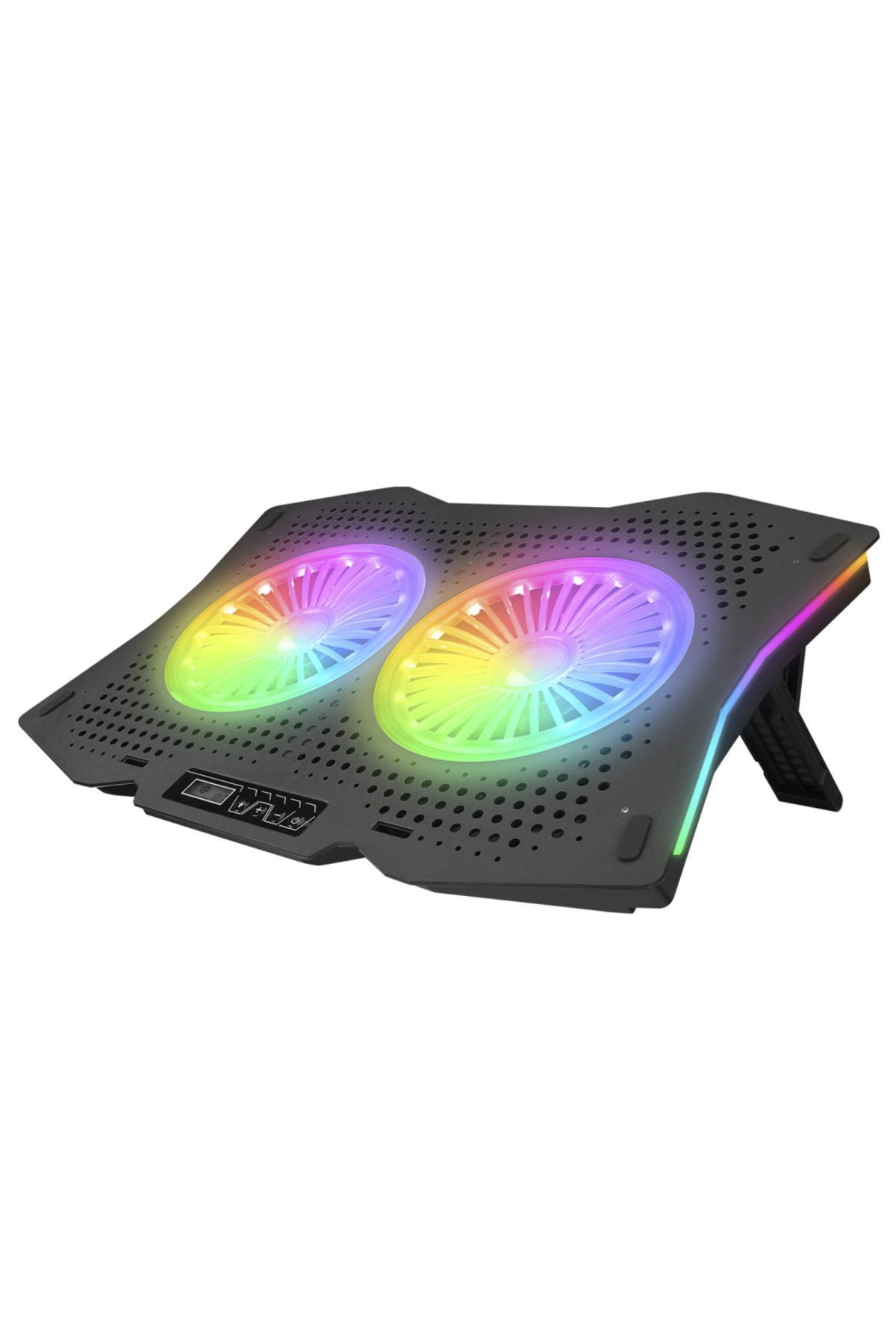 Rampage Tornado Full Rgb 2fanlı Yükseklik Ayarlı 10-18 Laptop Soğutucu Ekranlı Notebook Soğutucu Stand