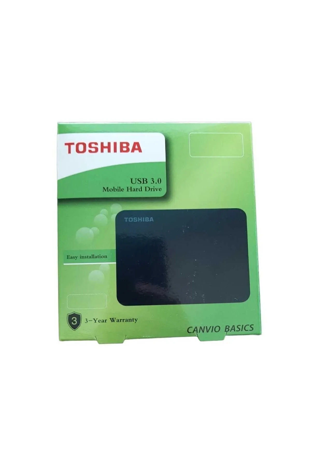 MSBBİLİŞİM Toshiba 500 Gb Taşınabilir Harici Hard Disk Hdd Usb 3.0 Bağlantı Hızı 2.5'' Siyah