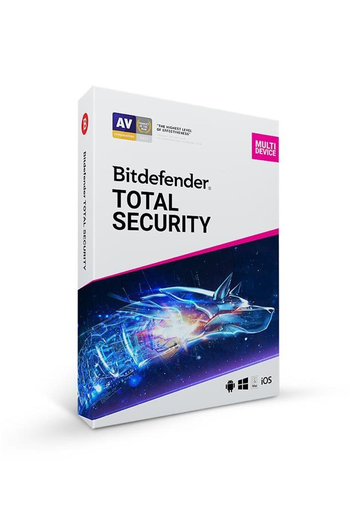 Bitdefender Total Securıty 5kull. 1yıl Kutu