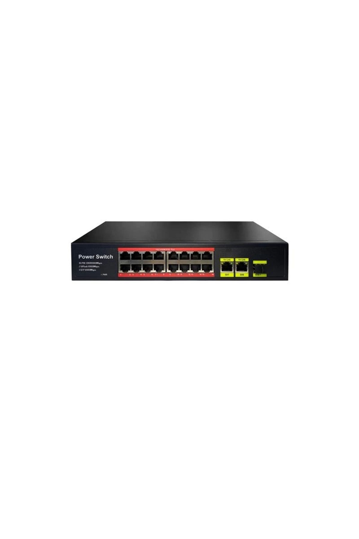 Tiwox Tp-g1621sfp-poe300w 16 Port Gıgabıt 2xgb Rj45 1xsfp Uplınk Poe Rackmount Swıtch (realtek Chıps