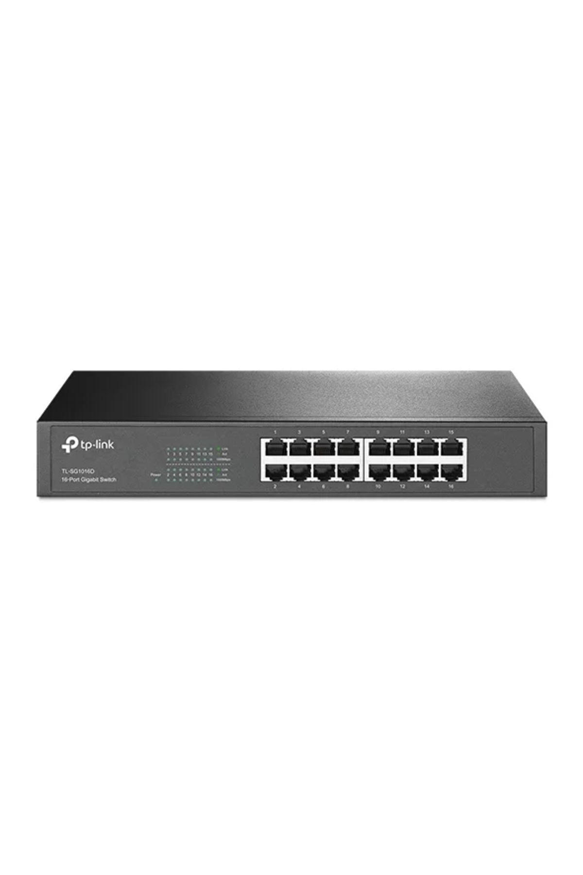 HP Tp-link Tl-sg1016d 16 Port 10-100-1000 Mbps Switch Çelik Kasa Rack Mount