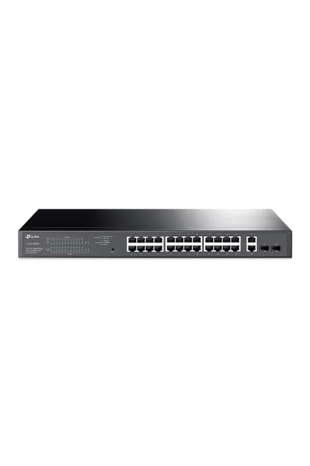 HP Tp-link Tl-sg1428pe 24 Port 10-100-1000 Poe Switch 2 Port Sfp Çelik Kasa Rack Mount