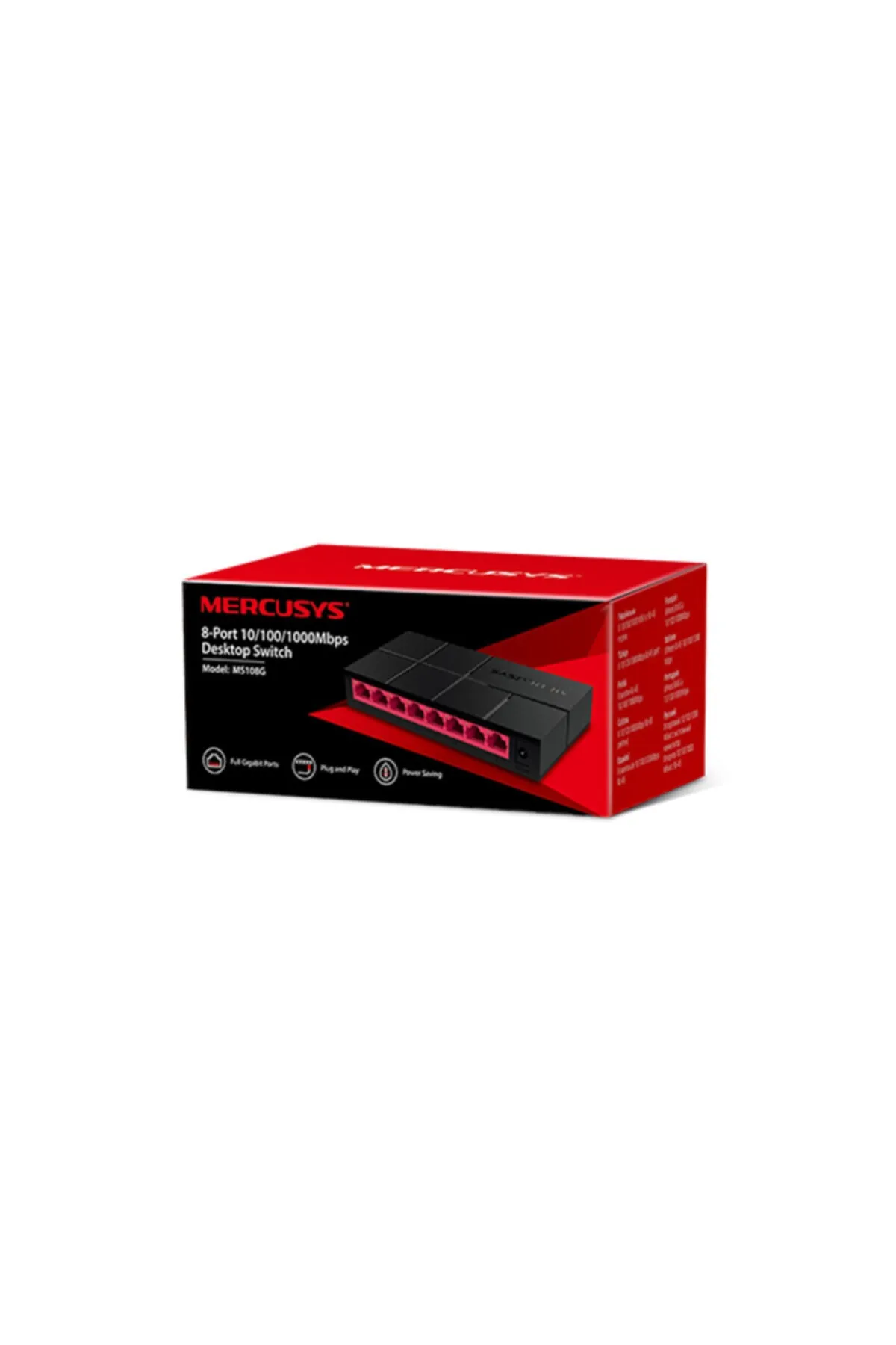 TP-Link TP MERCUSYS MS108G 8 PORT MASAÜSTÜ GIGABIT SWITCH