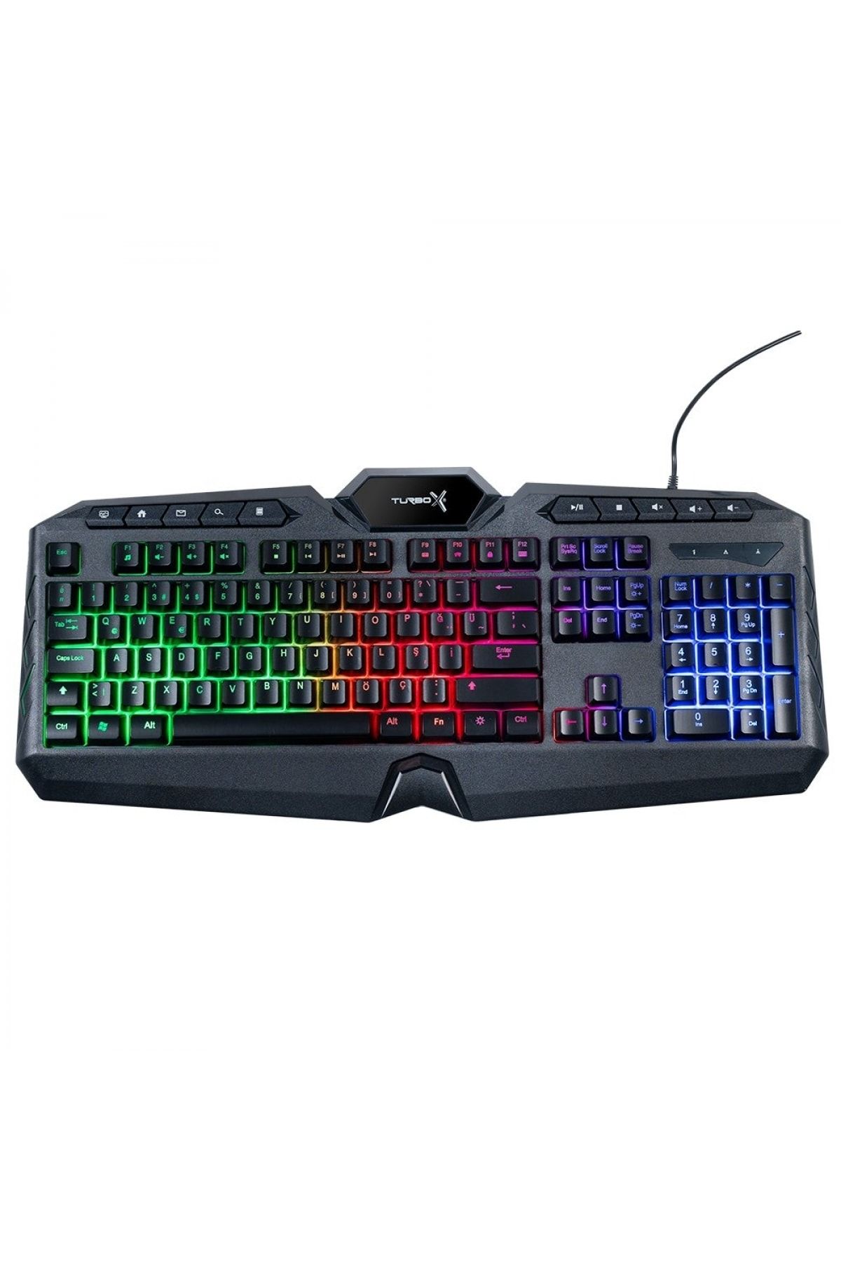 Turbox Tr-gk102 Usb Gaming Oyuncu Işıklı Rainbow Klavye Türkçe Q