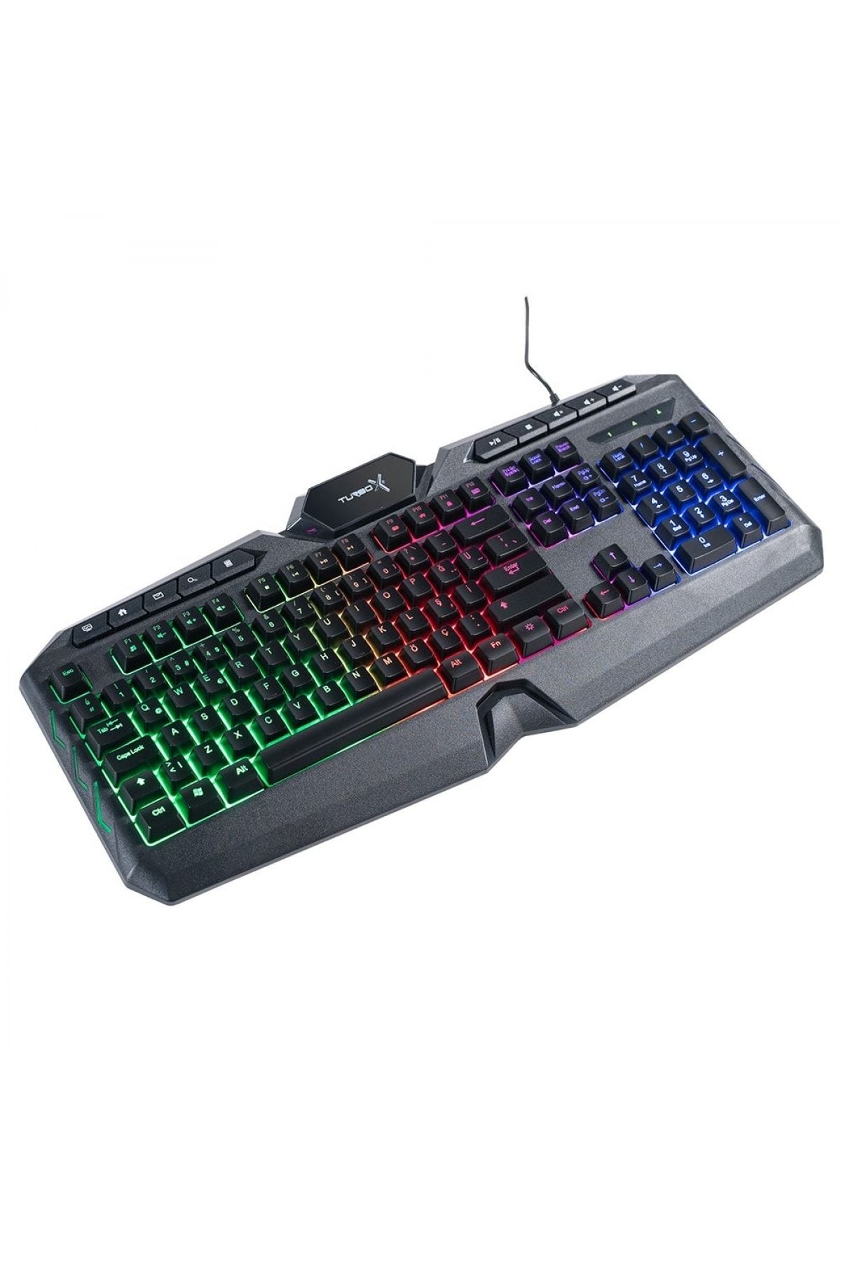 Turbox Tr-gk102 Usb Gaming Oyuncu Işıklı Rainbow Klavye Türkçe Q