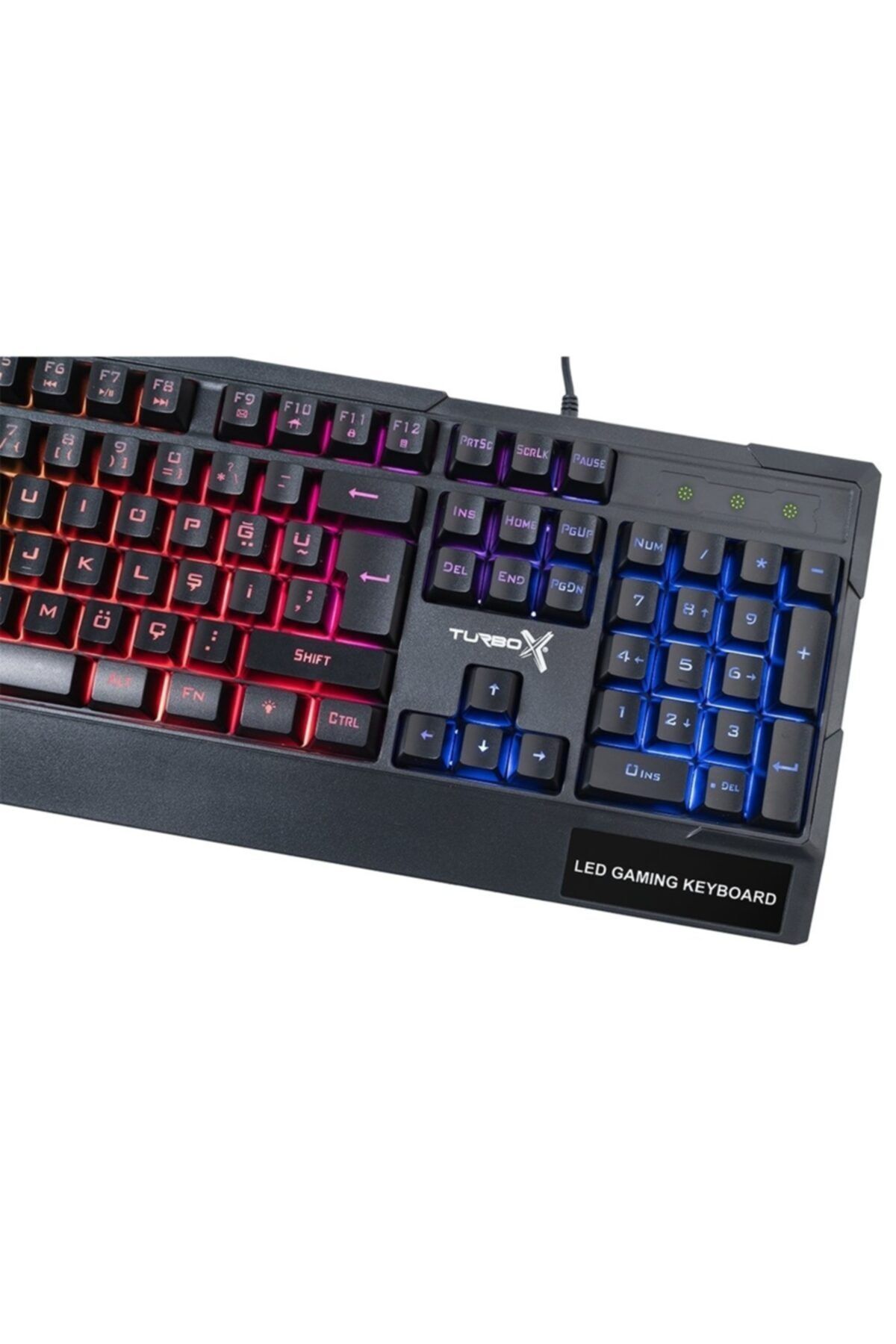 Turbox Tr-k115 Usb Gaming Oyuncu Işıklı Rainbow Klavye Türkçe Q