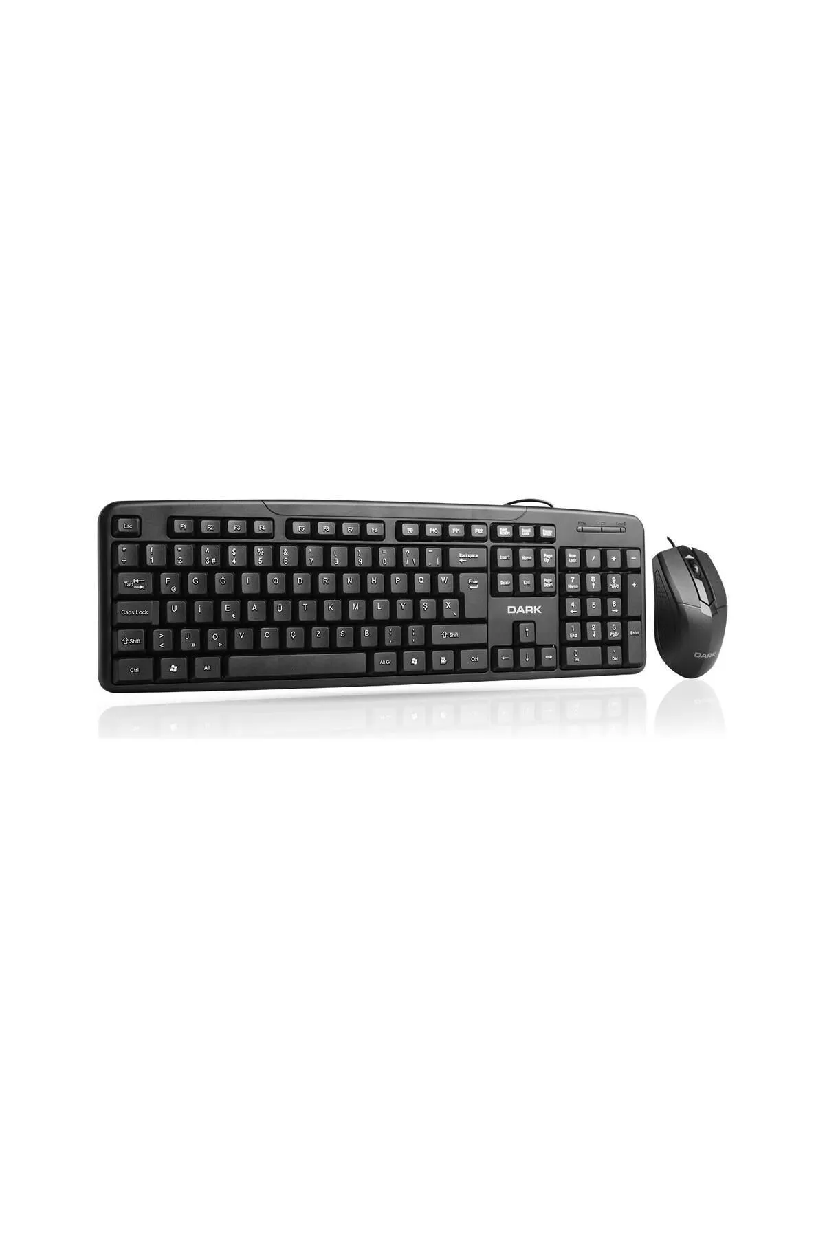 starnewstore Türkçe F Kablolu Ofis Klavye - Mouse Seti F Kablolu Modern Tasarım 826334