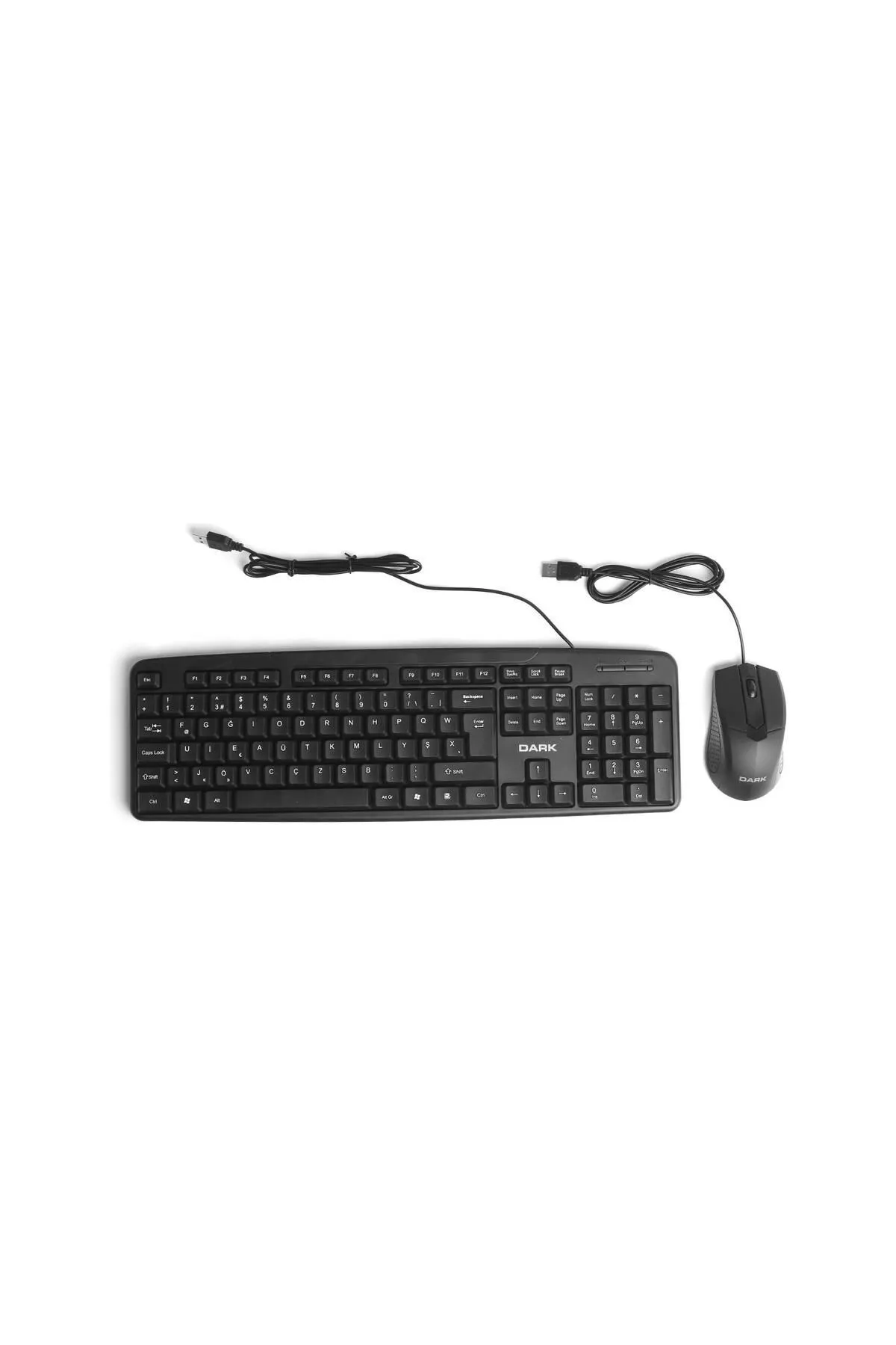 starnewstore Türkçe F Kablolu Ofis Klavye - Mouse Seti F Kablolu Modern Tasarım 826334