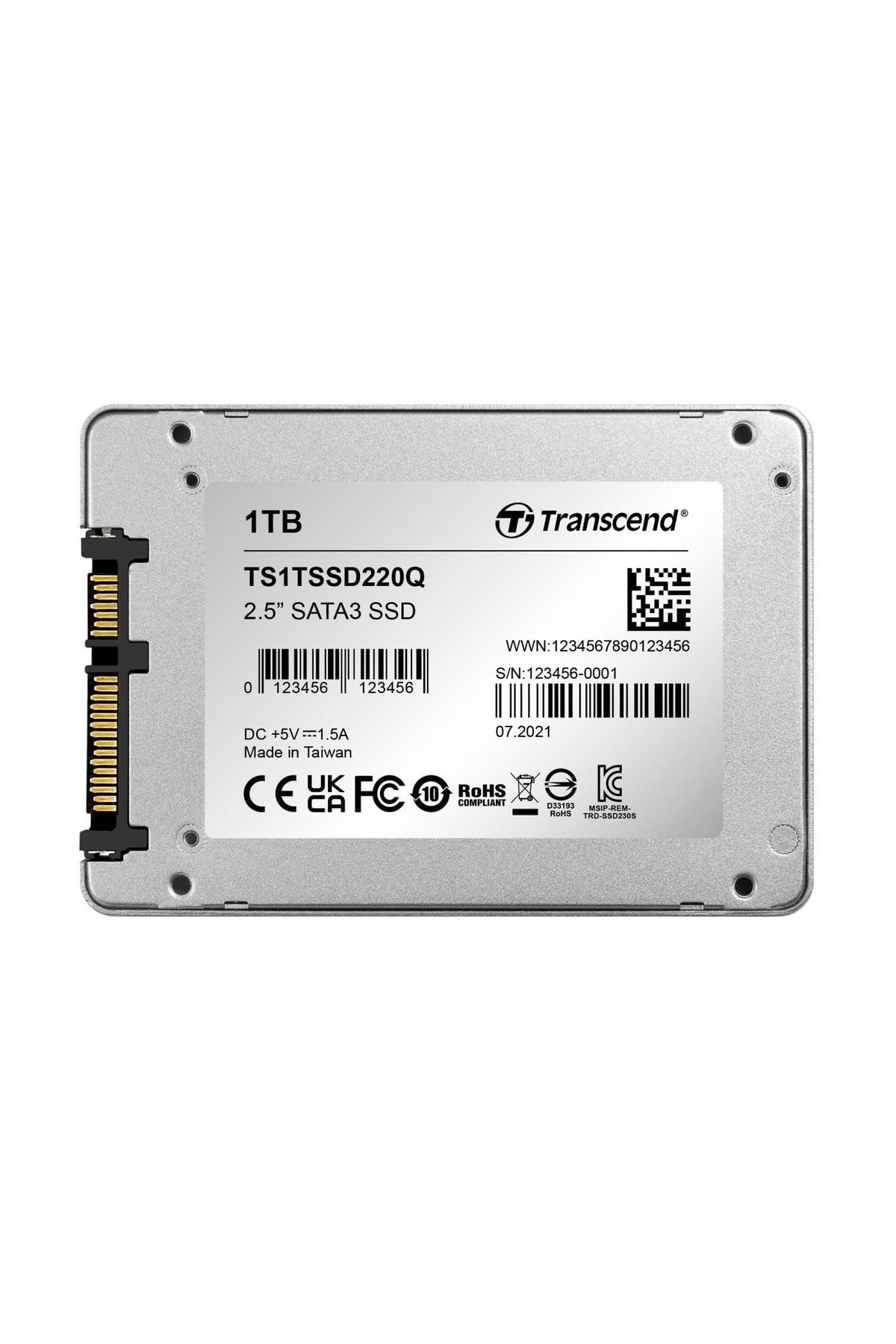 Transcend Ts1tssd220q 1tb 550-500mb/s Qlc Nand 2.5" Sata3 Ssd