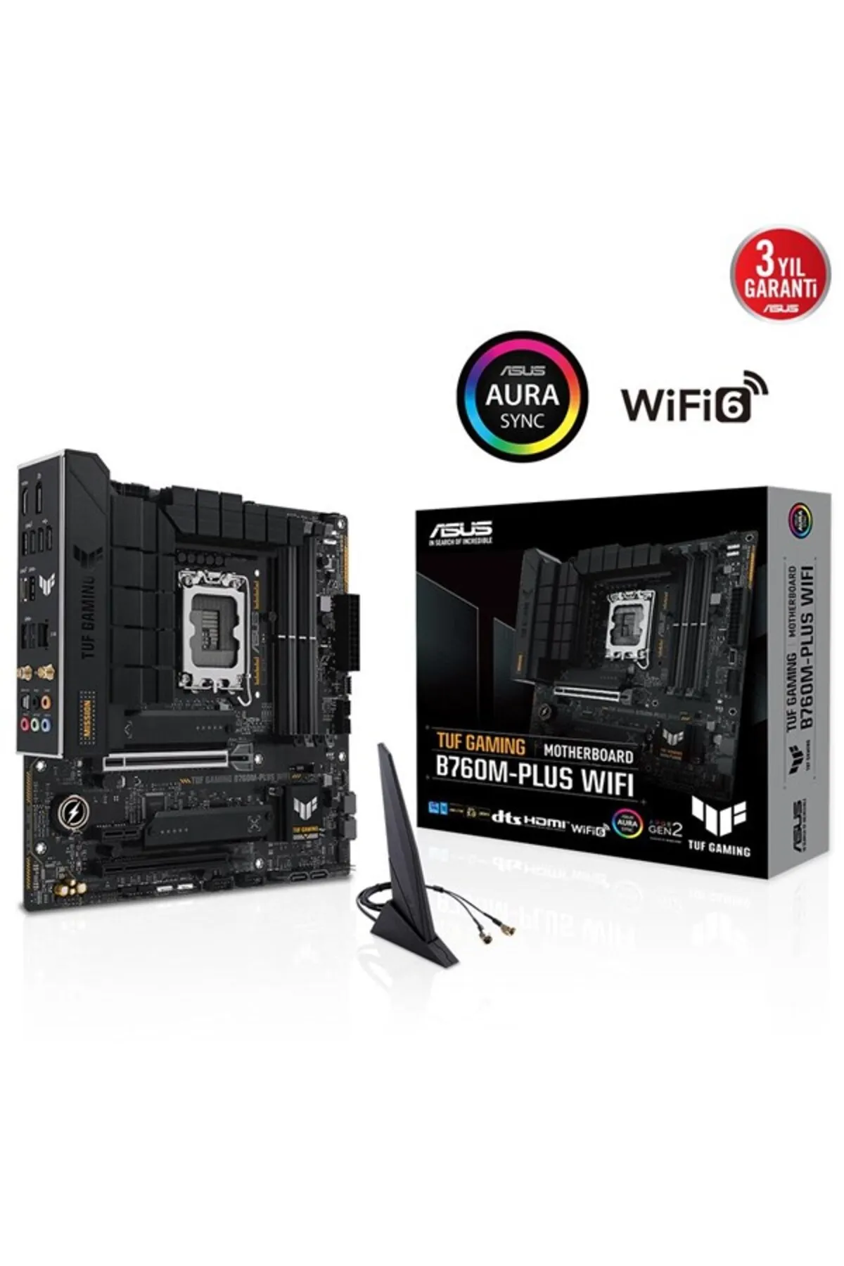 Asus TUF GAMING B760M-PLUS WIFI II DDR5 HDMI-DP PCIE 4.0 1700P MATX