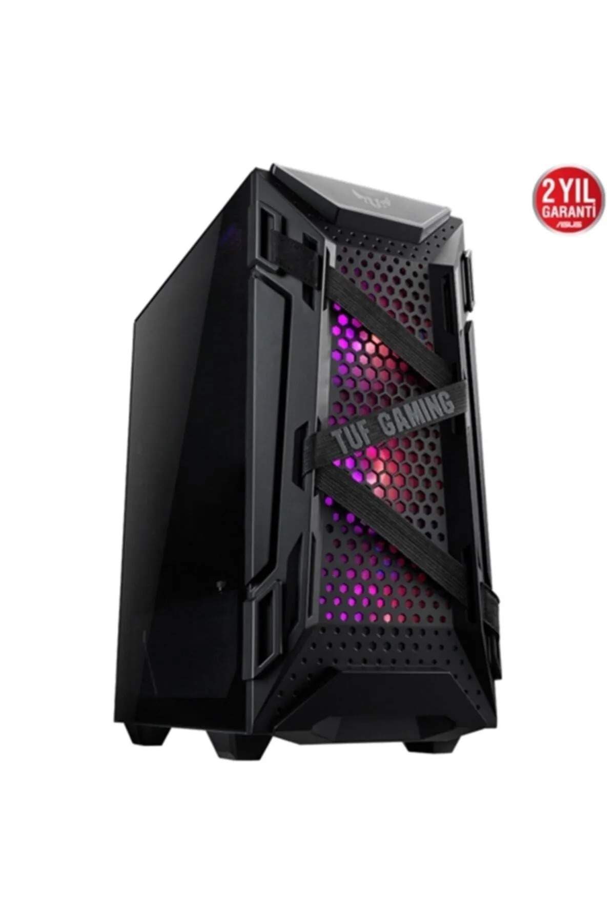 Asus Tuf Gaming Gt301 Argb Usb 3.2 Temperli Cam Atx Mid-tower Kasa