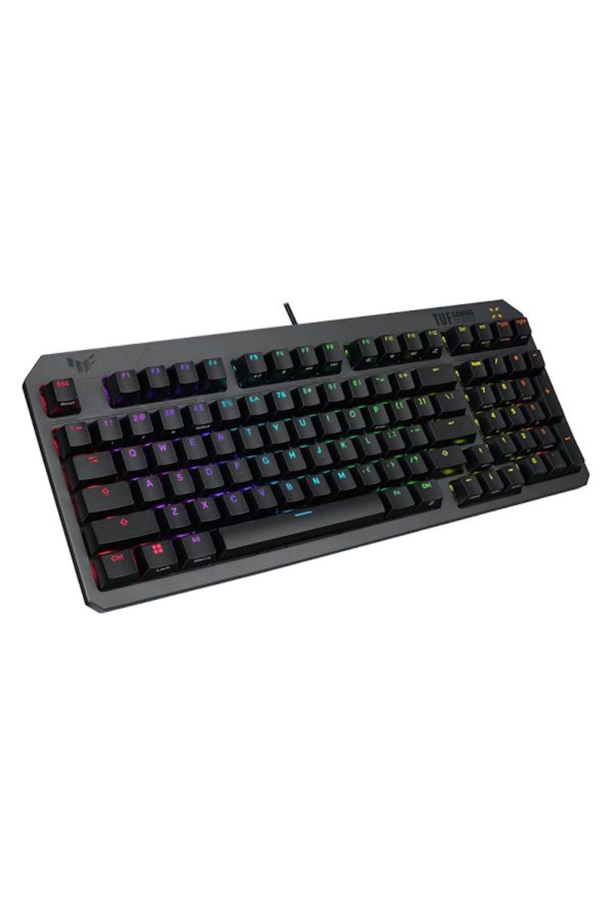 Asus TUF Gaming K3 RD/TR GEN II Red Switch Kablolu Türkçe RGB Optik Mekanik Gaming Klavye