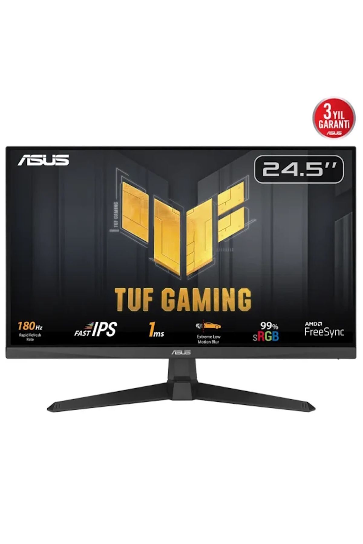 Asus TUF Gaming VG259Q3A 24.5 inç 180Hz 1ms Full HD FreeSync Fast IPS Gaming Monitör