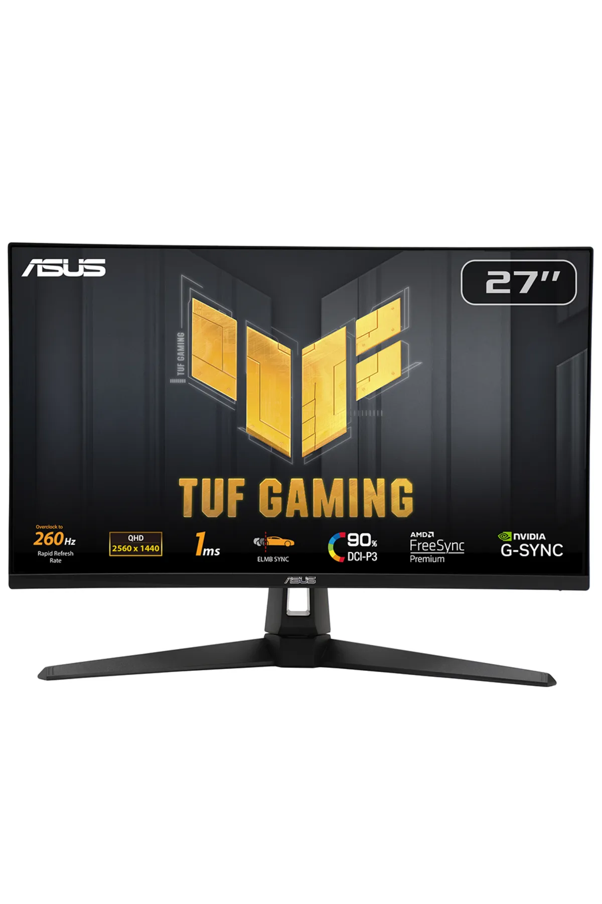 Asus TUF GAMING VG27AQM1A 27 1ms 260Hz 2K QHD IPS FreeSync ve G-Sync Uyumlu MM Monitor