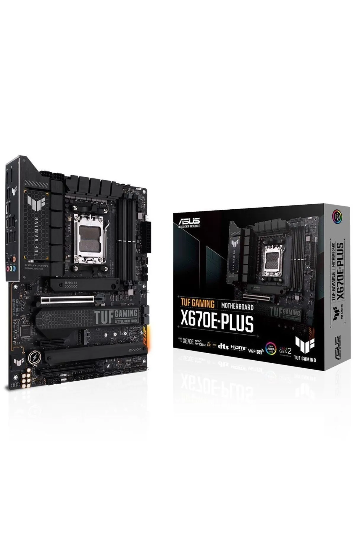 Asus TUF GAMING X670E-PLUS WIFI AMD AM5 DDR5 6400 DP HDMI 4xM2 USB3.2 AURA RGB ATX