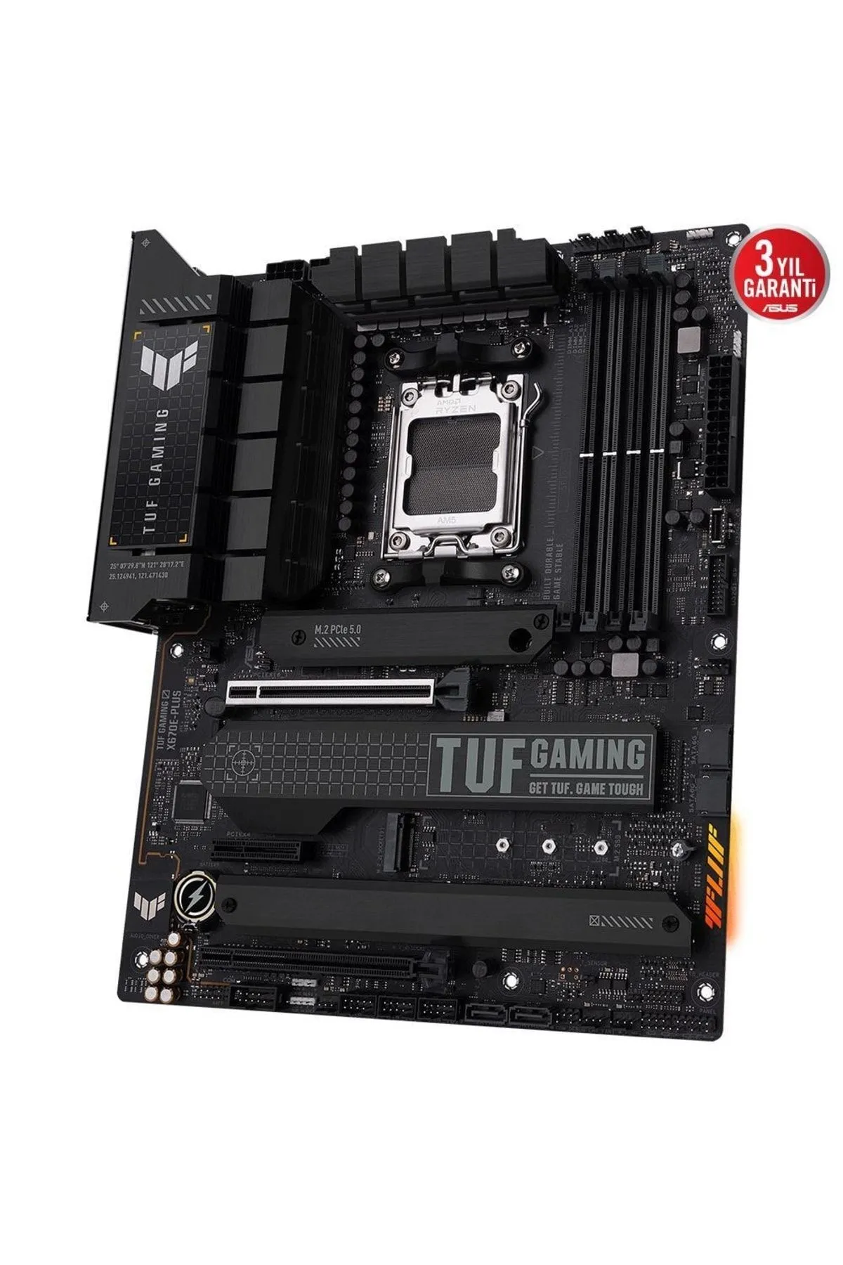 Asus TUF GAMING X670E-PLUS WIFI AMD AM5 DDR5 6400 DP HDMI 4xM2 USB3.2 AURA RGB ATX