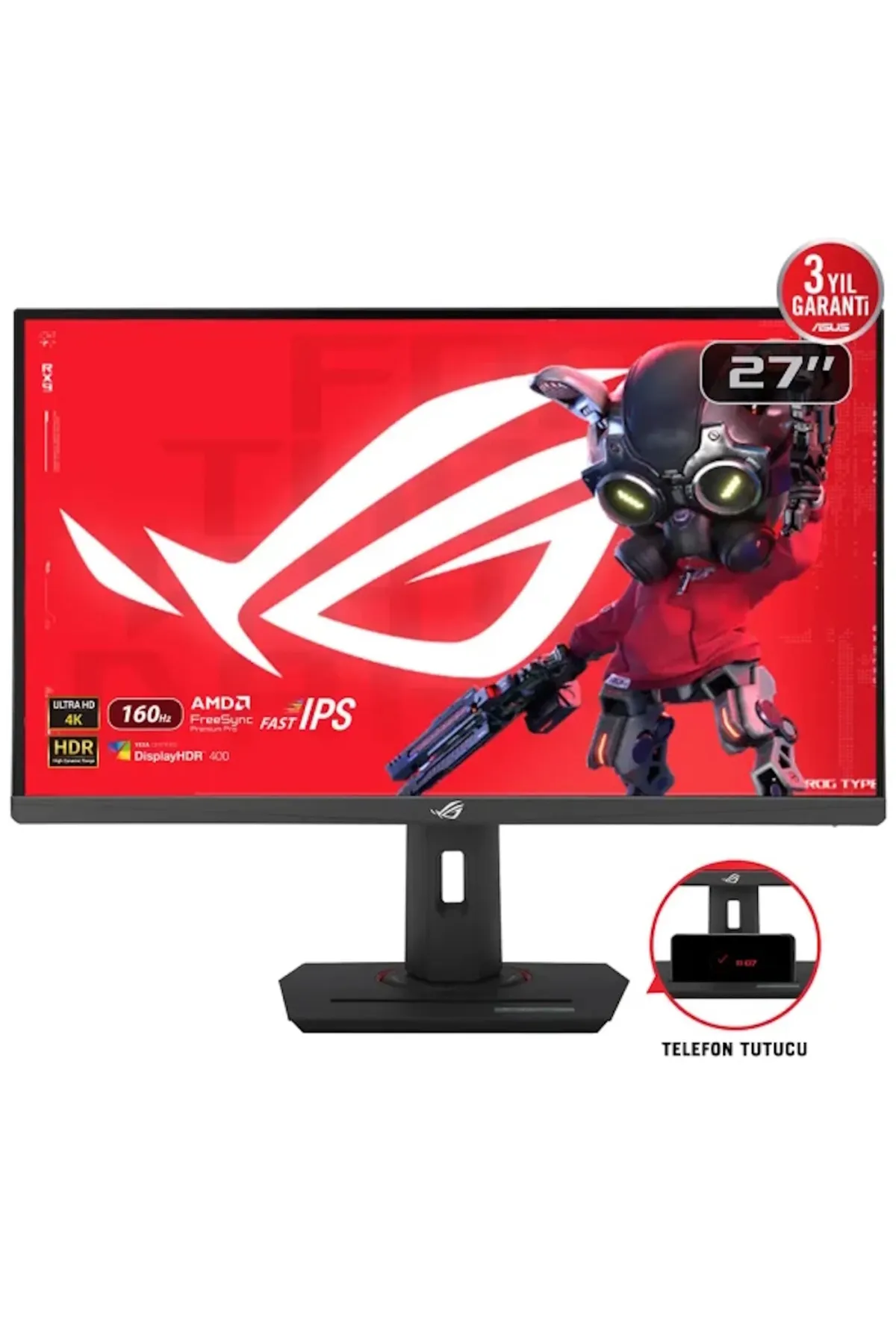 Asus TUF Gaming XG27UCS 27 inç 160Hz 1ms UHD Adaptive Sync Fast IPS Gaming Monitör