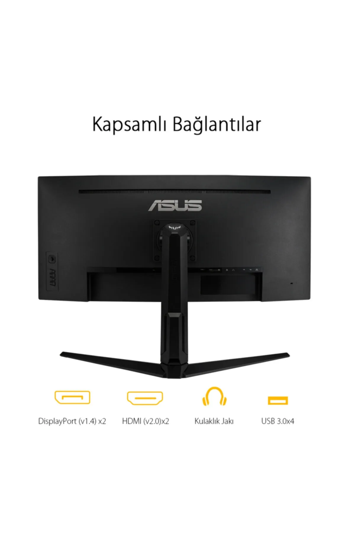 Asus Tuf Gamıng Vg34vql1b 34 Va Kavıslı Freesync 3440x1440 1ms(mprt) 165hz Dp Hdmı Usb Mm Vesa 3yıl