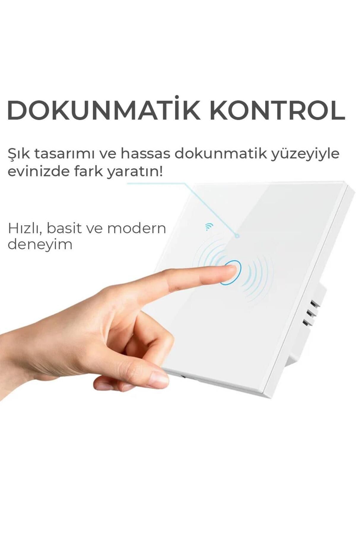 TLS Robotik Tuya WiFi Akıllı Tek Kanal Dokunmatik Anahtar