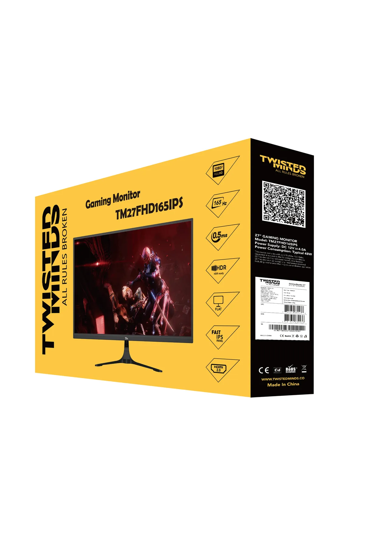 Twisted Minds Twısted Mınds 27" Tm27fhd165ıps Fhd 165hz 0,5ms Hdmı Dp Hdr Ready Fast Ips Çerçevesiz Gamıng Monitör