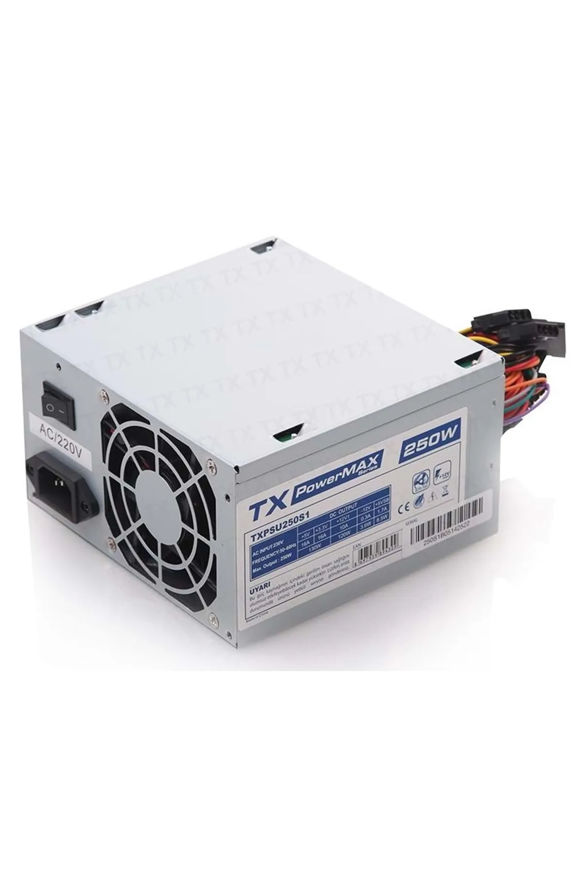 powermax TX PowerMAX TXPSU250S1 250W 2xSATA, 2xIDE Güç Kaynağı