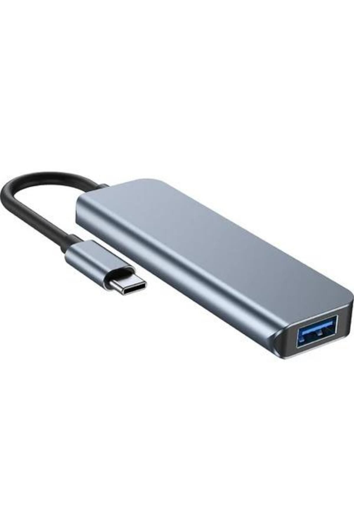 PDAteknoloji Type-C 4 In 1 USB 3.0 Hub Alüminyum Gövde USB Çoklayıcı Hub BYL-2013T