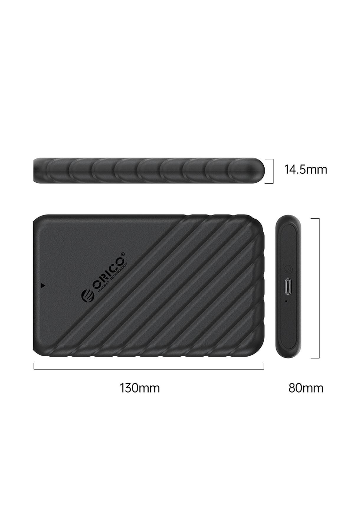 Orico Type-c 6gbps Usb3.1 Gen1 2.5” Inch Sata Ssd Hard Disk Kutusu Siyah