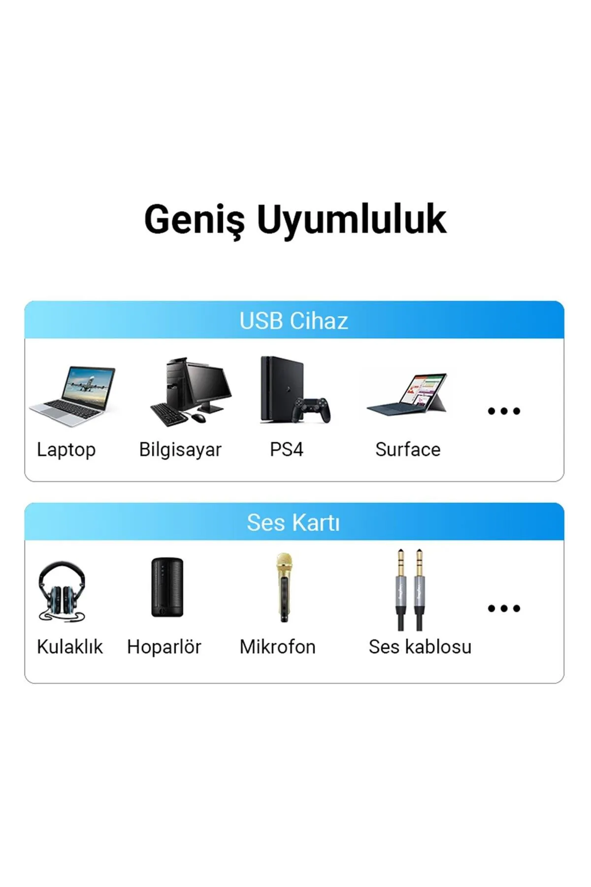 Veggieg Type-c Ses Kartı 3.5mm Kulaklık Ve Mikrofon Girişli