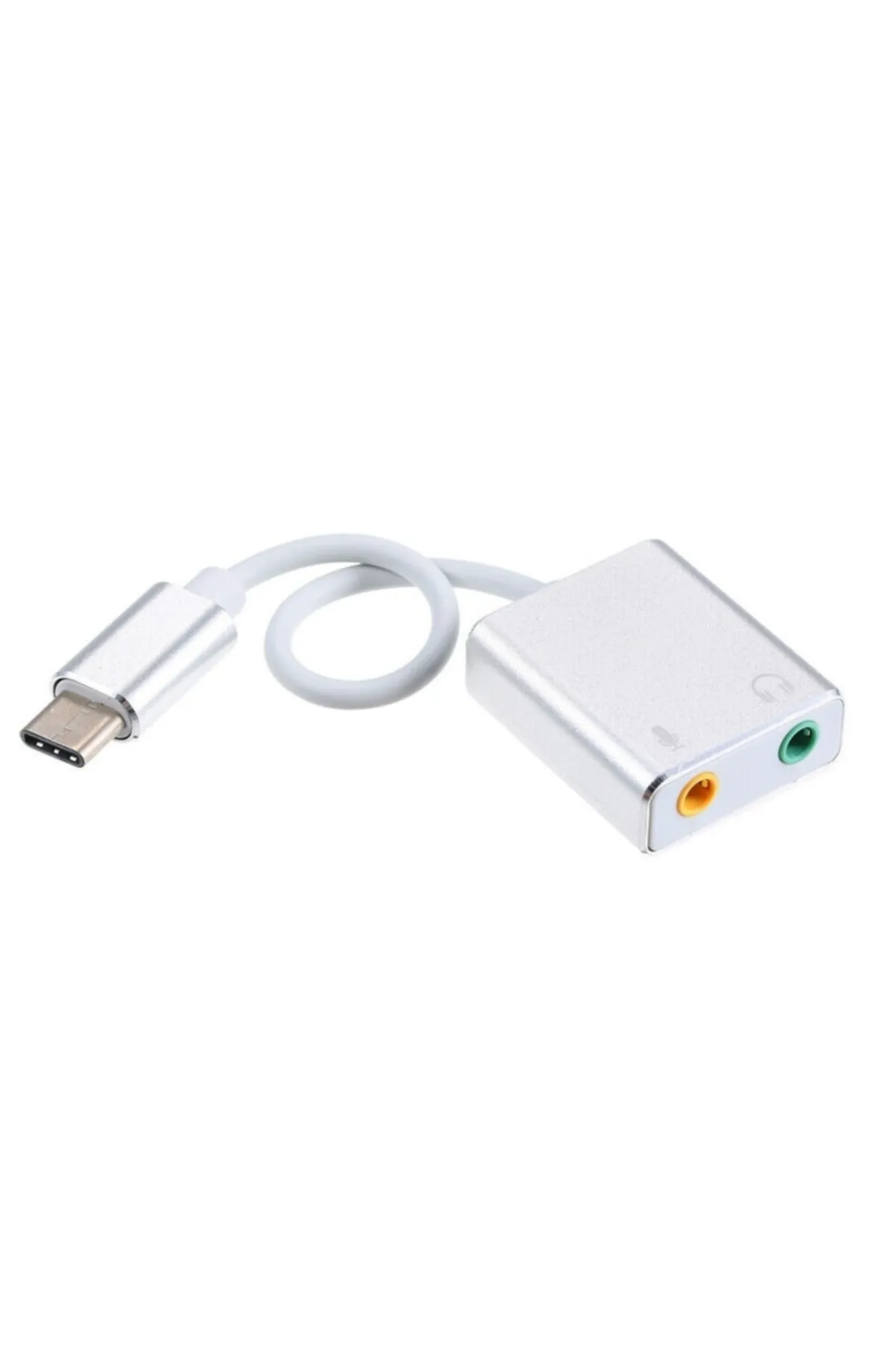 Alfais Type C Usb Harici Ses Kartı 3.5 Mikrofon Kulaklık Girişli 4755 7.1