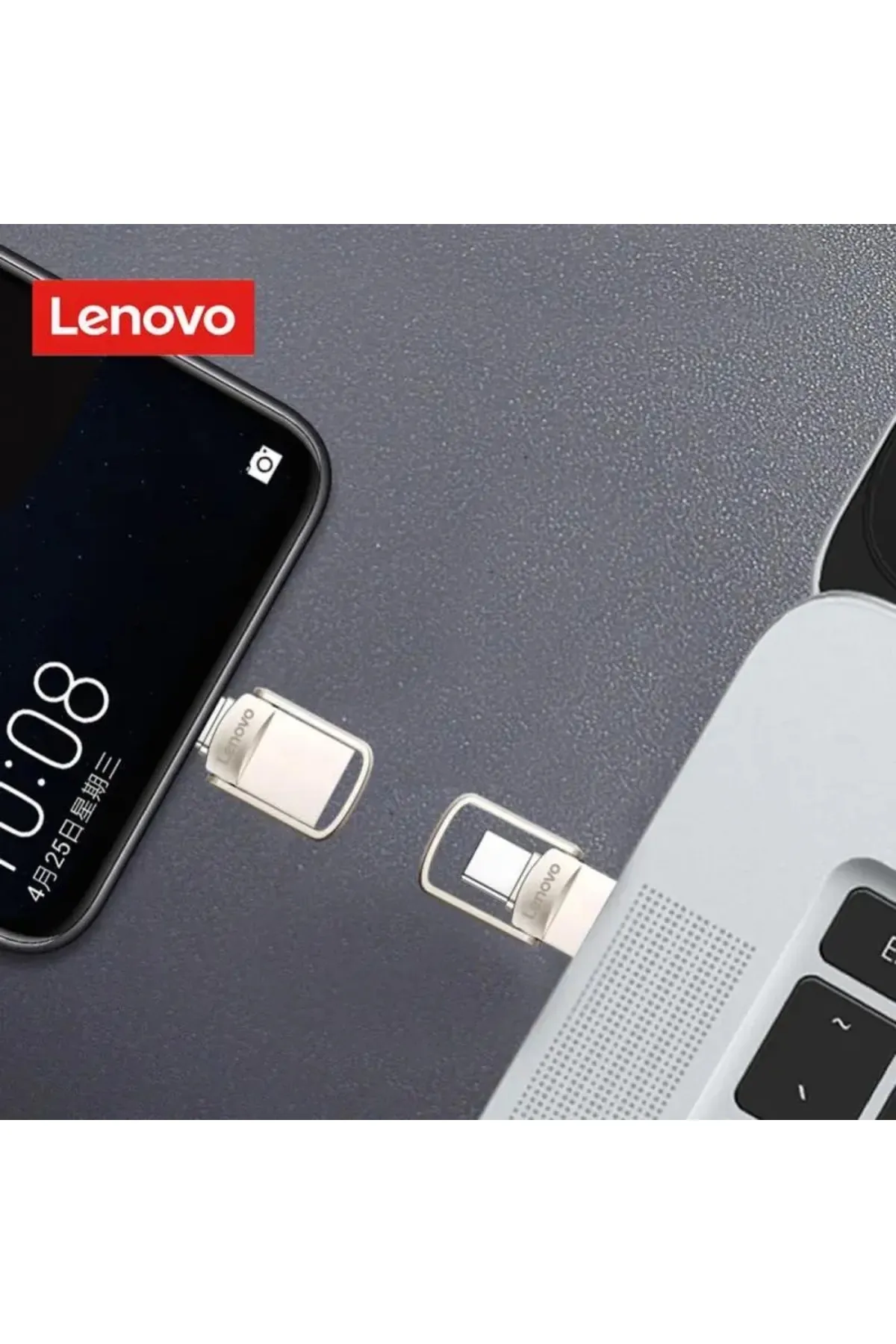 Lenovo Type-c Ve Usb Flash Bellek Otg Çift Giriş