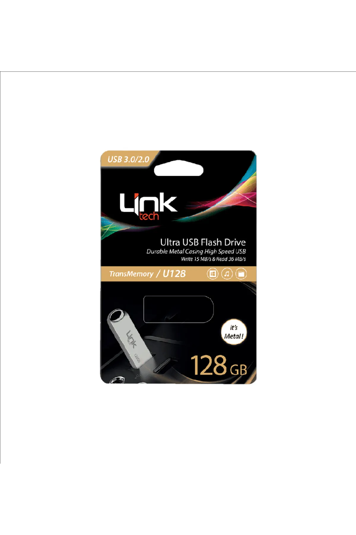 LinkTech U128 Ultra 128gb Metal Usb Bellek - Usb Flash Drive