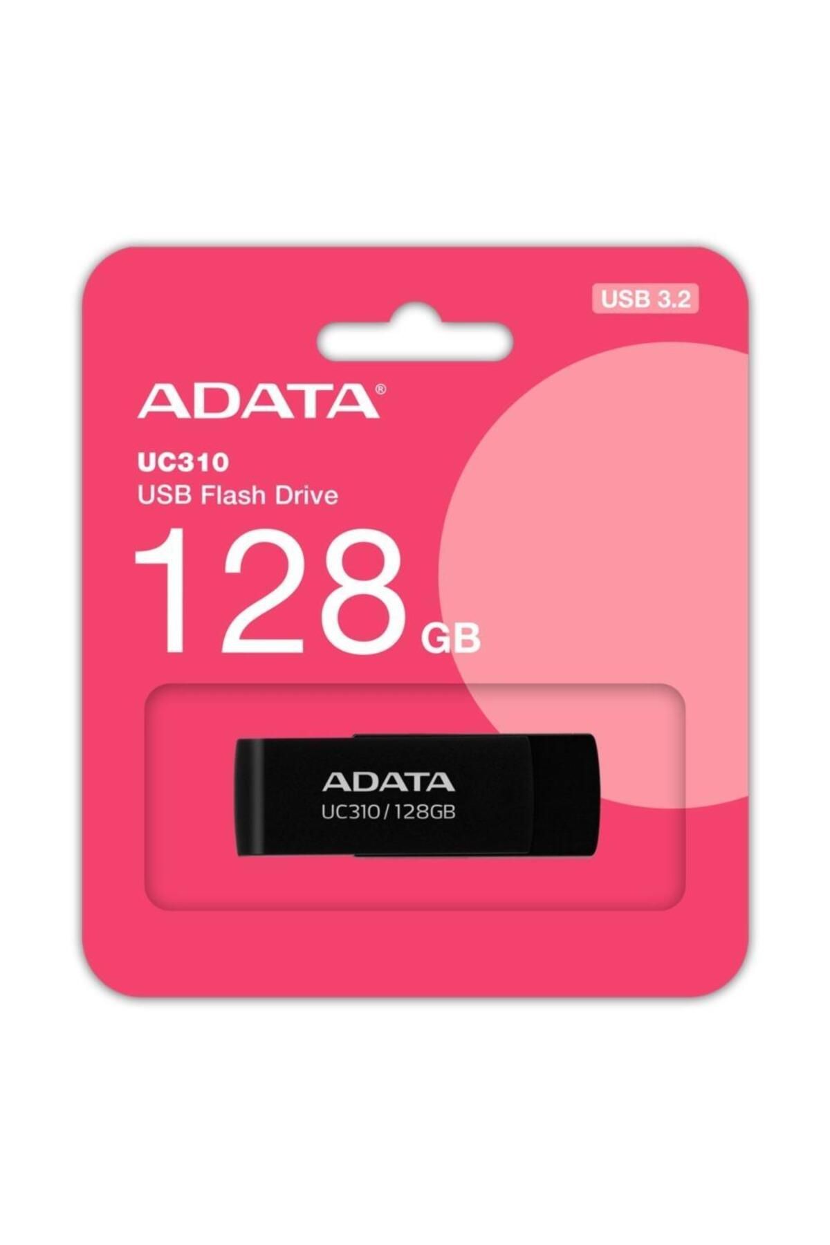 Adata Uc310-128gb 128gb Usb3.2 Gen1 Black Flash Bellek