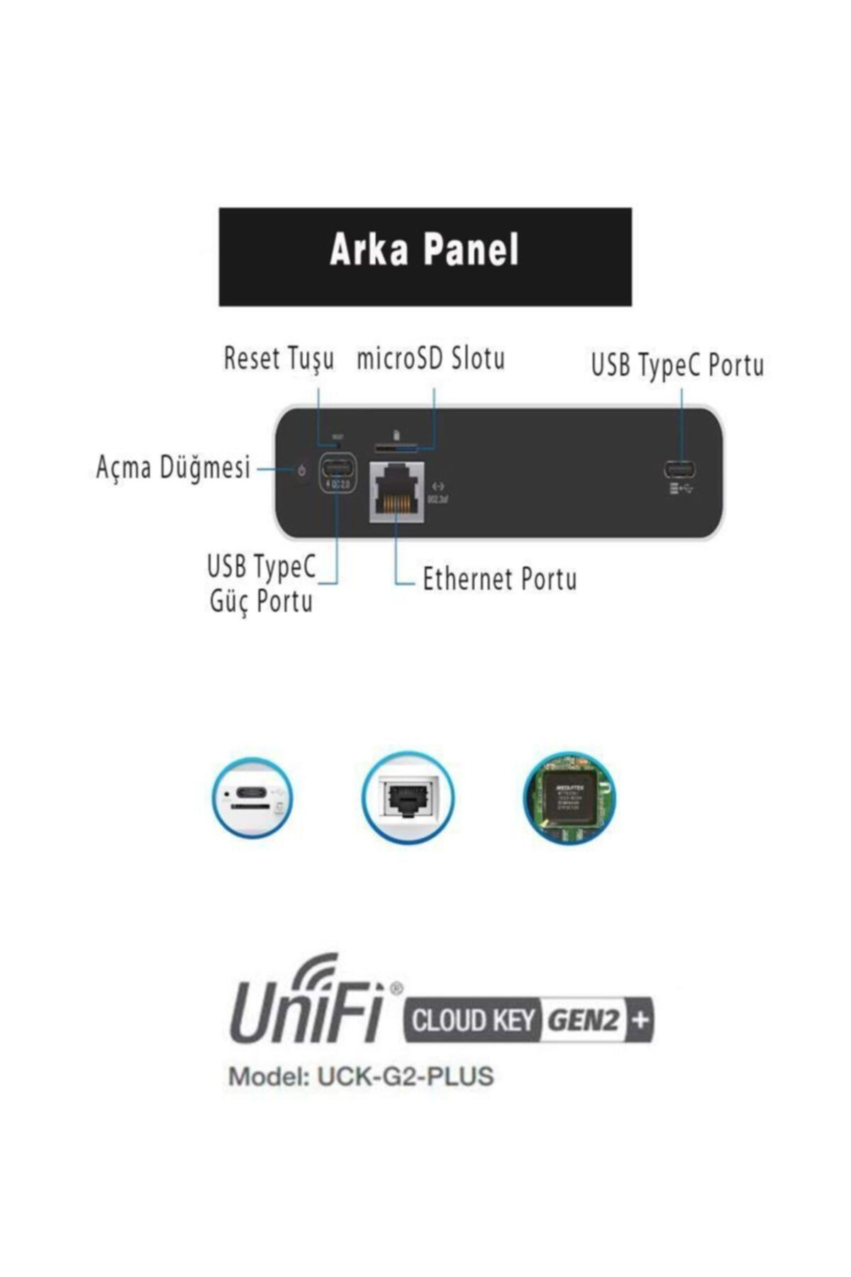 Ubiquiti Uck-g2-plus Unifi Cloud Key Gen2 Plus Unifi Yönetici Kontrolcü Cihazı