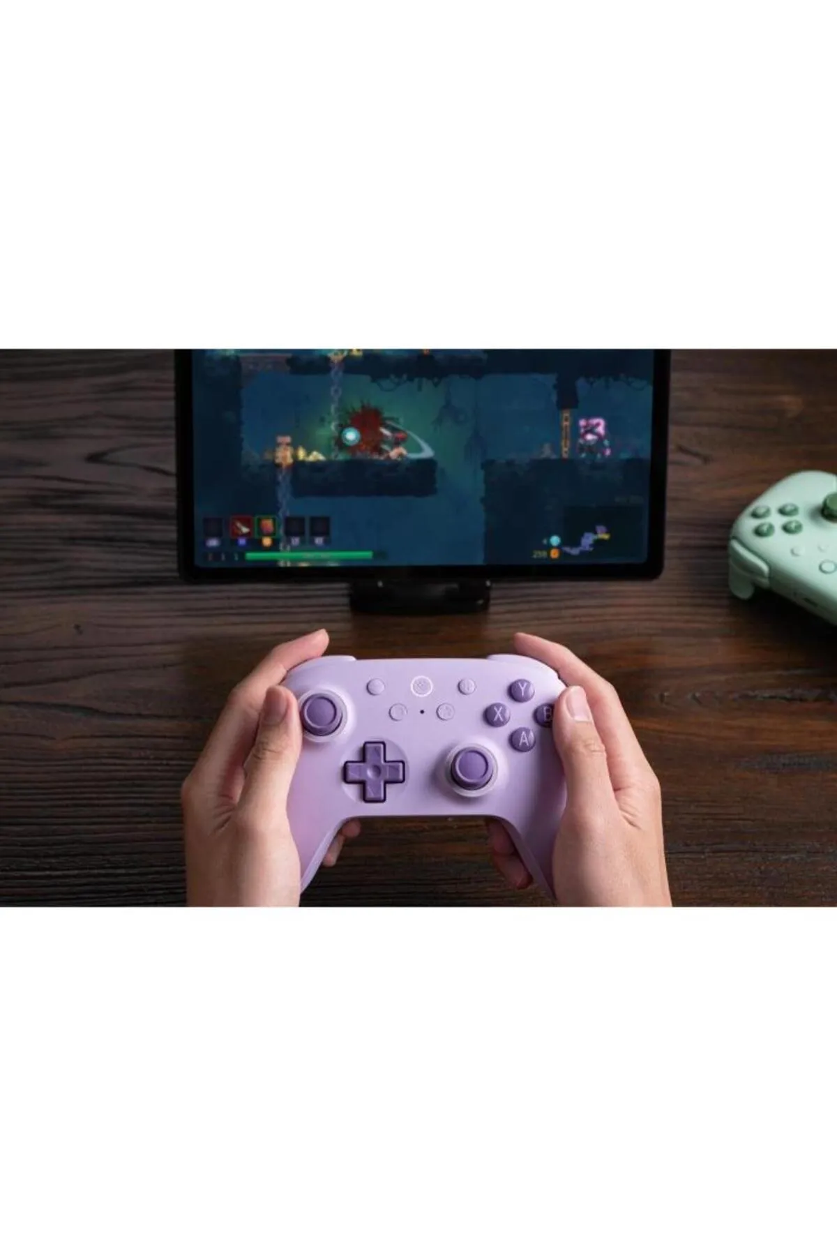 8Bitdo Ultimate 2C Kablosuz 2.4G Oyun Kolu PC Android Hall Effect Joystick Purple Uyumlu