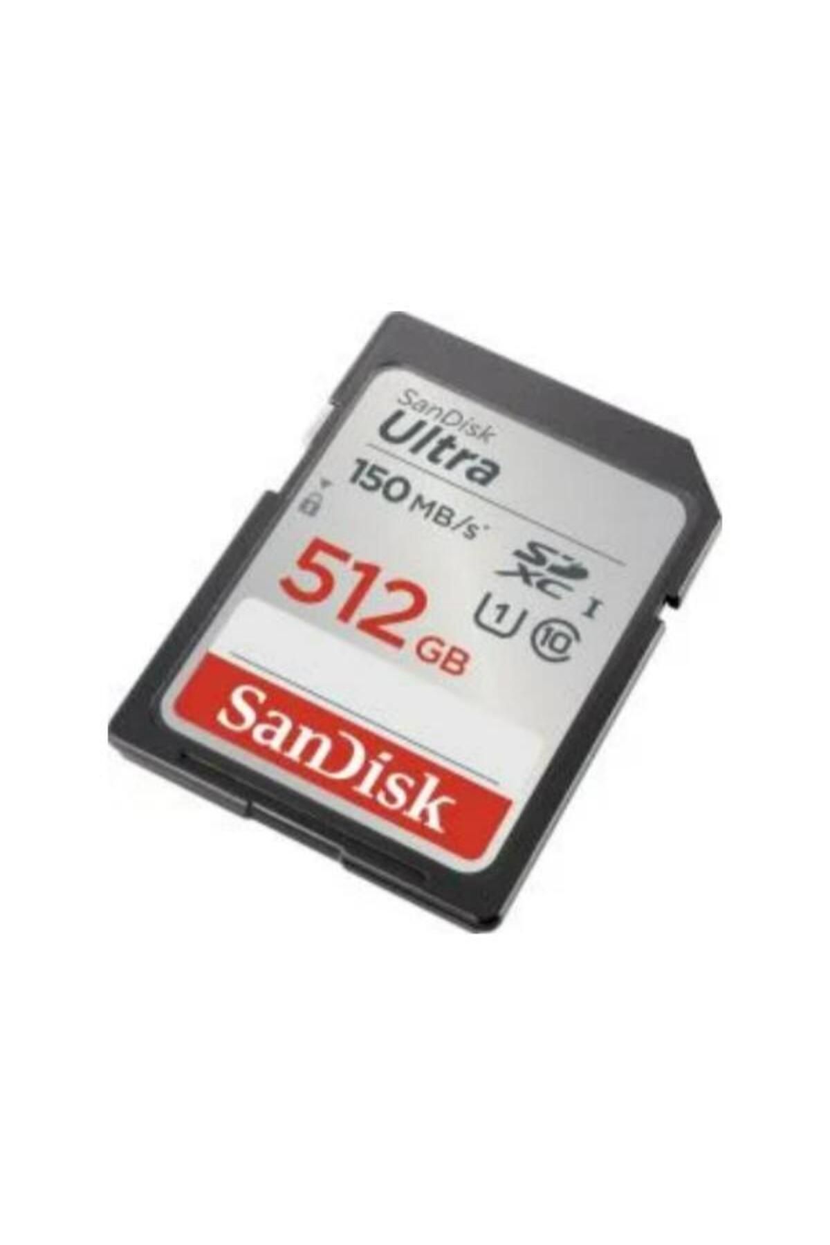 Sandisk Ultra 512GB 150MB/s SDHC/SDXC Class 10 UHS-I Hafıza Kartı SDSDUNC-512G-GN6IN