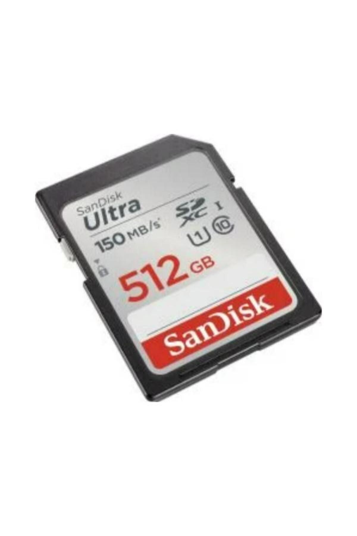 Sandisk Ultra 512GB 150MB/s SDHC/SDXC Class 10 UHS-I Hafıza Kartı SDSDUNC-512G-GN6IN