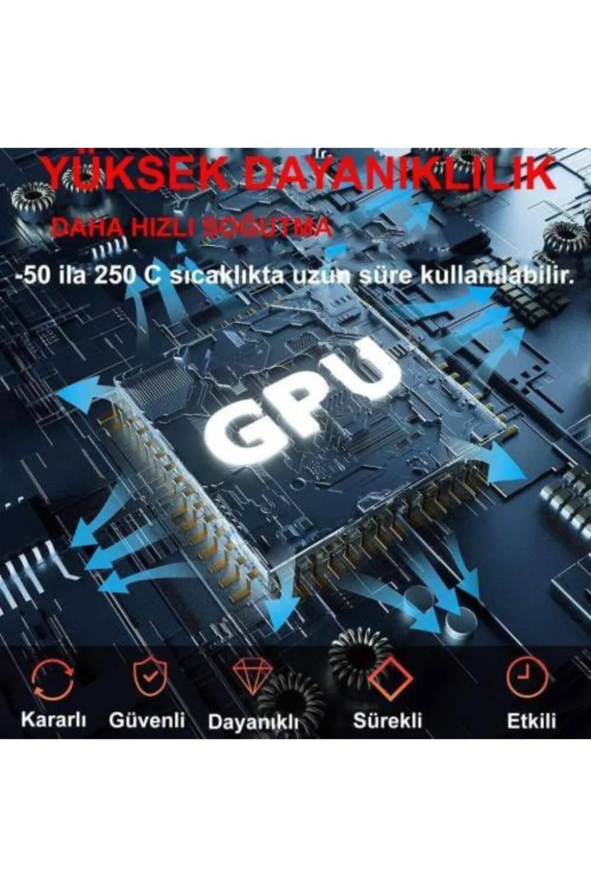 ŞHN'Shopping Ultra Büyük Boy ( 30gr ) Hy-510 1.93 W/m.k Termal Macun Cpu Soğutma Ekran Kartı Cpu Gpu Ps4 Ps3 Pc