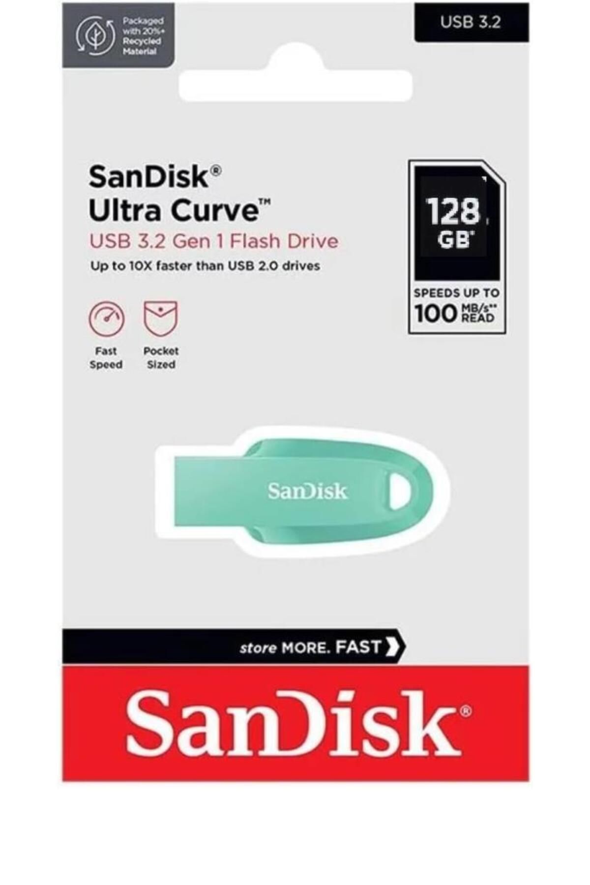 Sandisk Ultra Curve 128gb 3.2 Usb Flash Bellek Sdcz550-128